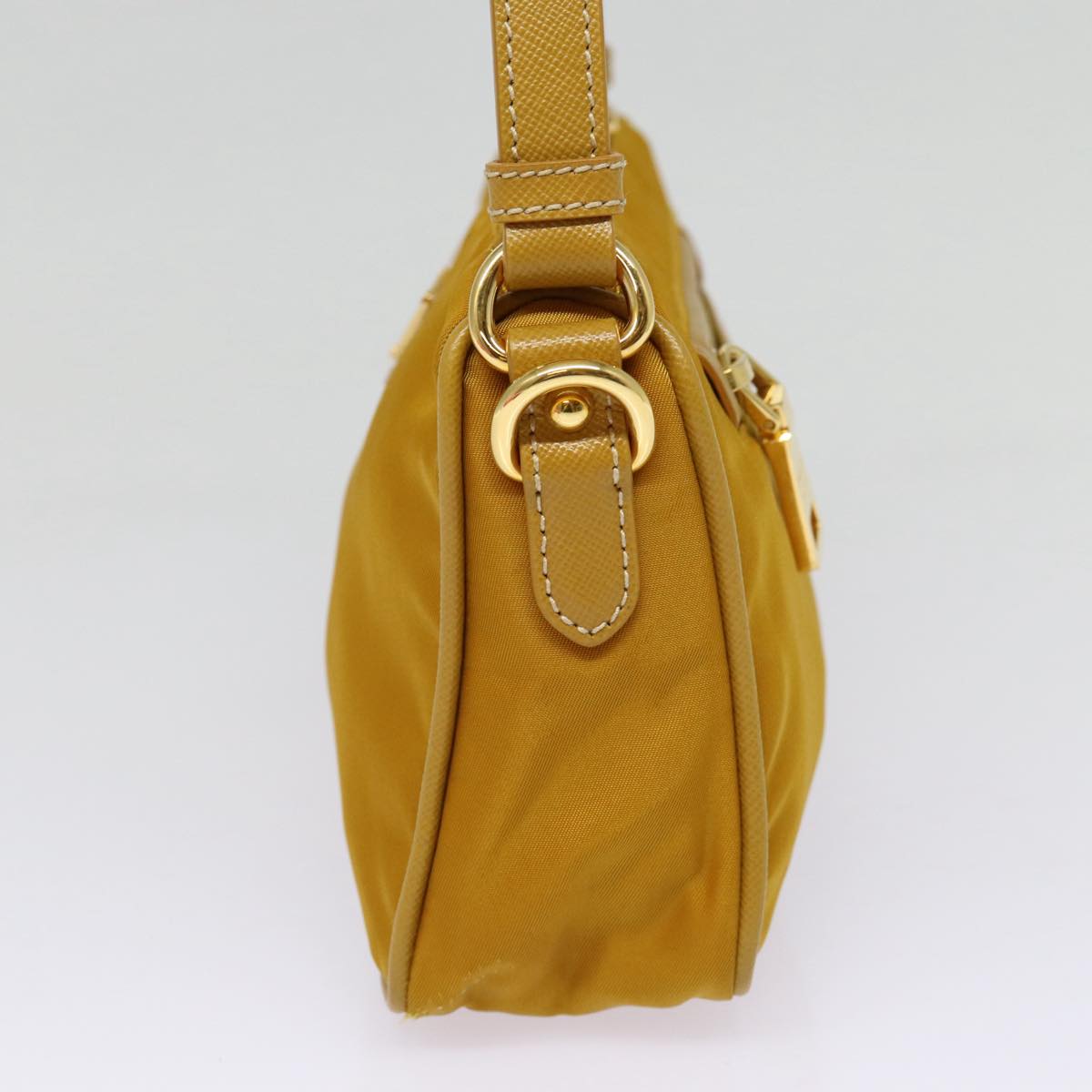 Luxury Prada Hand Bag Nylon Yellow Gold  88104