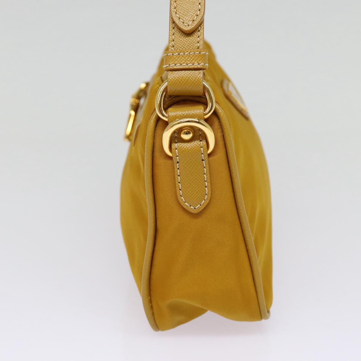 Luxury Prada Hand Bag Nylon Yellow Gold  88104