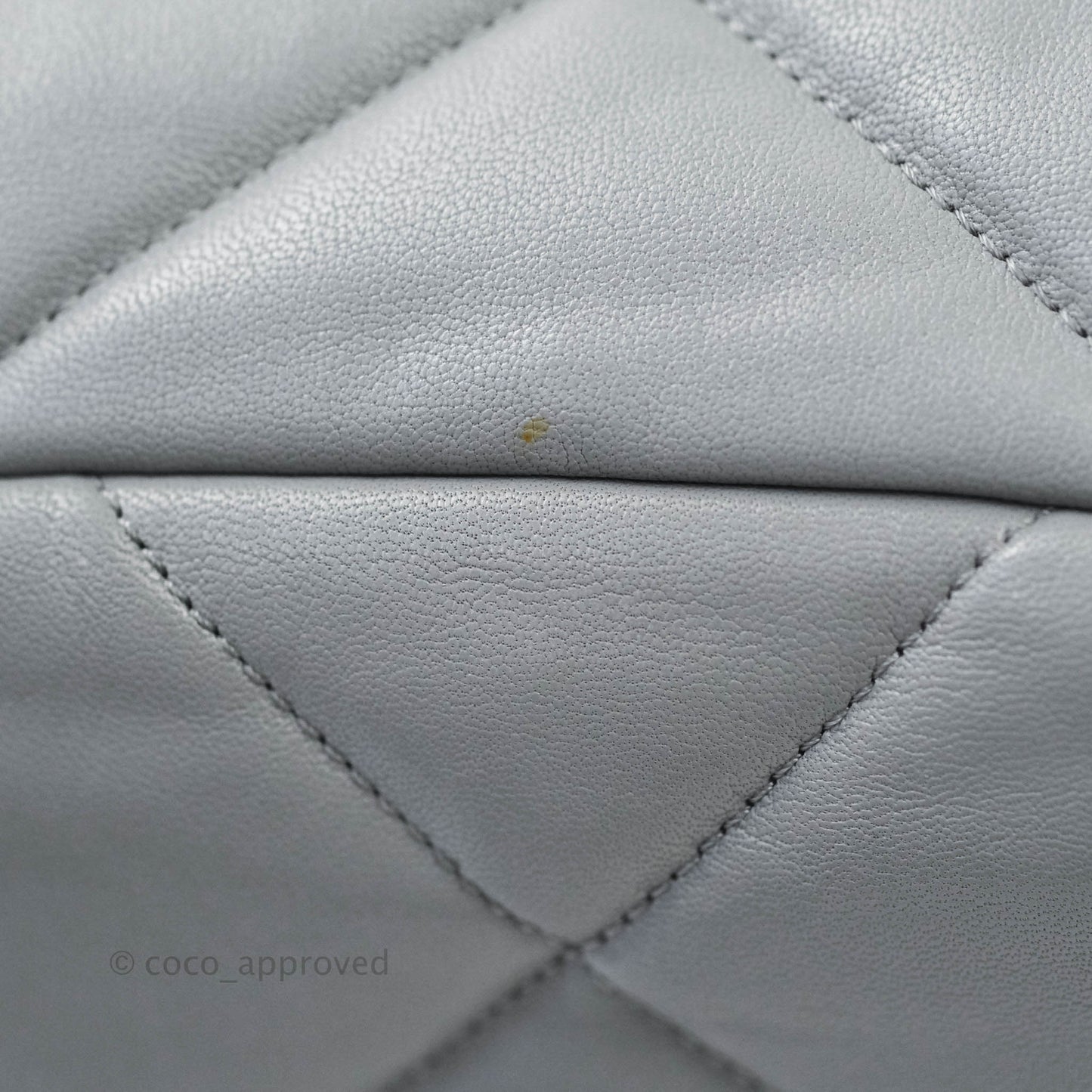 Chanel 19 Medium Grey Mixed Hardware Goatskin