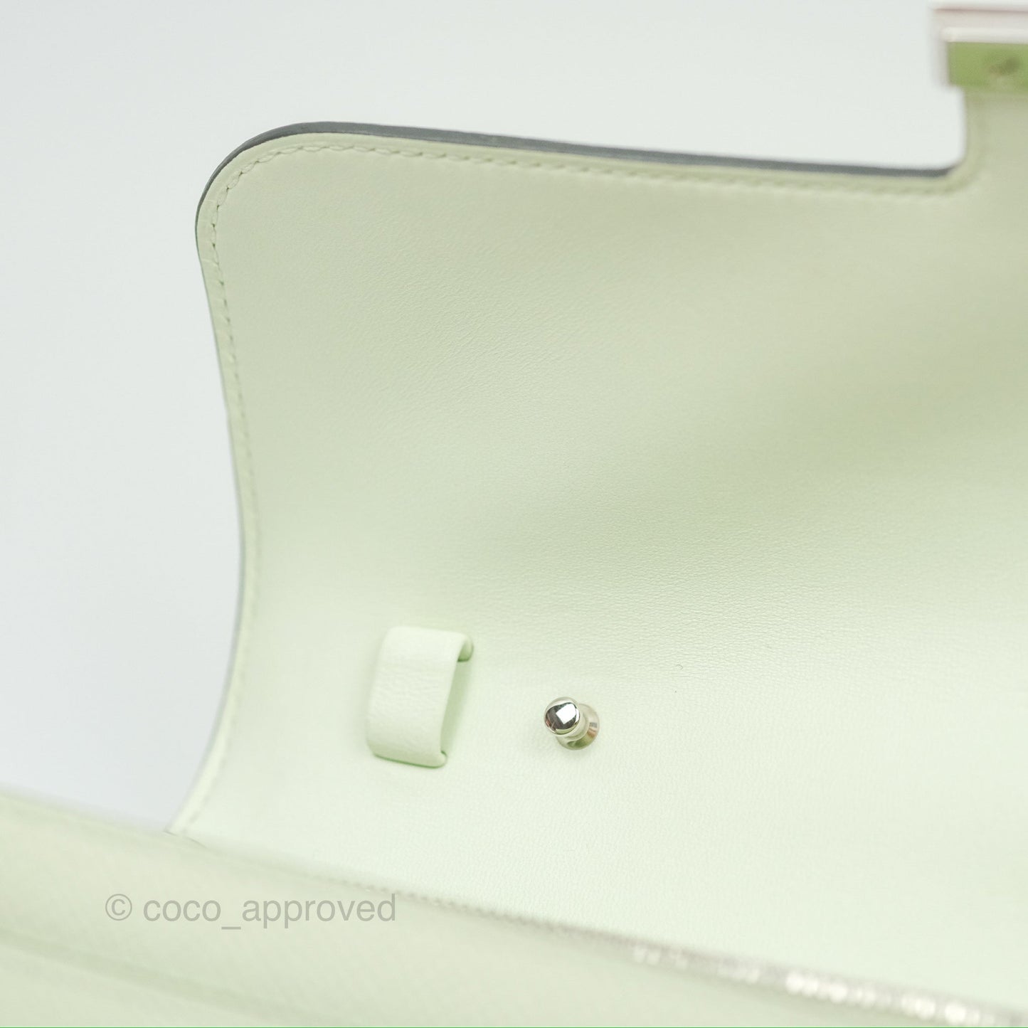 Hermès Constance To Go Wallet Vert Fizz Epsom Palladium Hardware