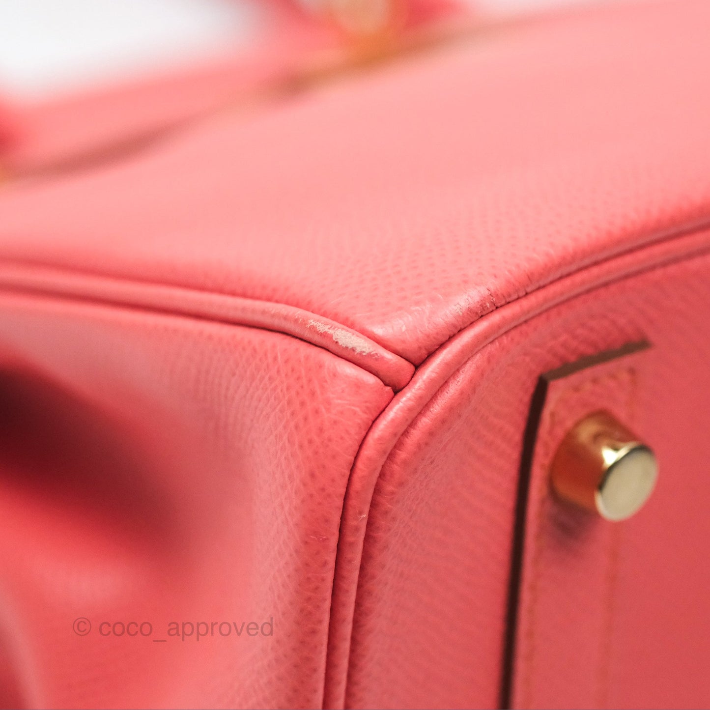 Hermès Birkin 30 Retourne Flamingo I5 Epsom Gold Hardware