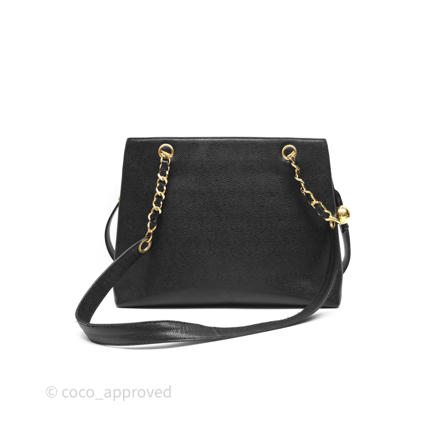 Chanel Vintage Tote Black 24K Gold Hardware