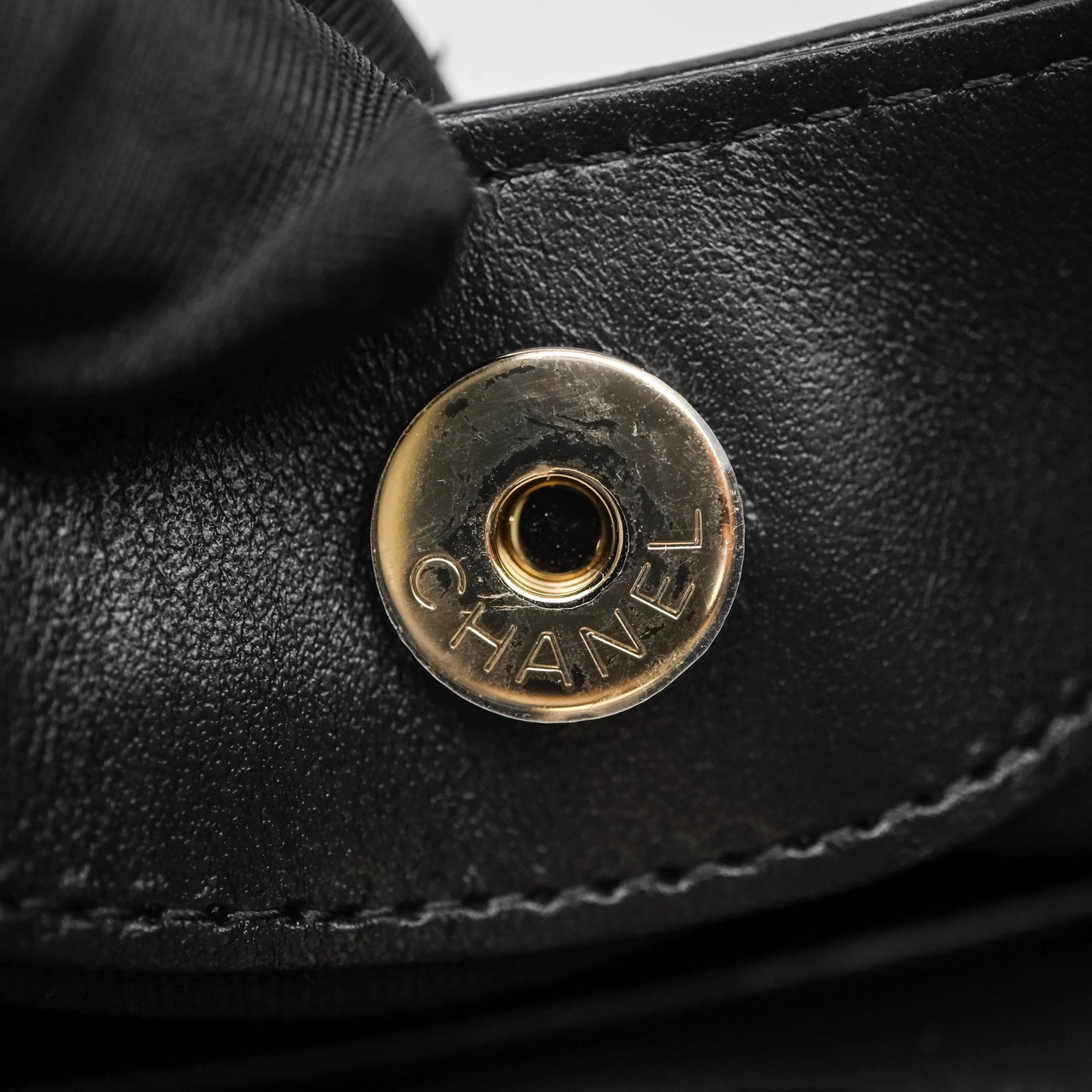 Chanel Nano 31 Black Shiny Lambskin Gold Hardware