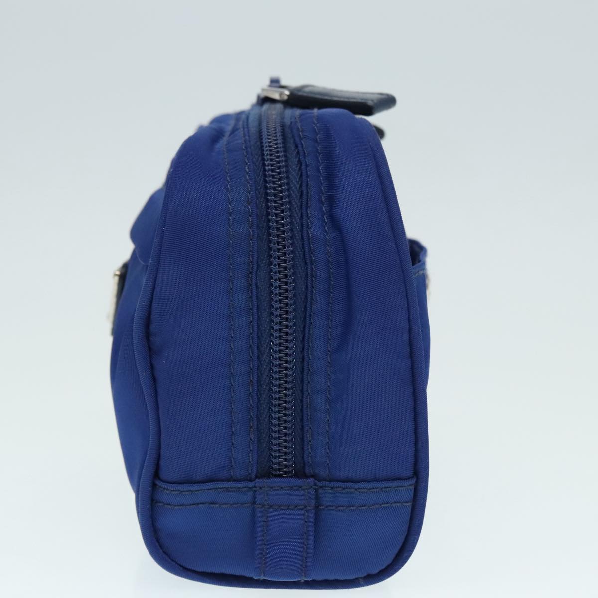 Luxury Prada Pouch Nylon Blue Silver  88220