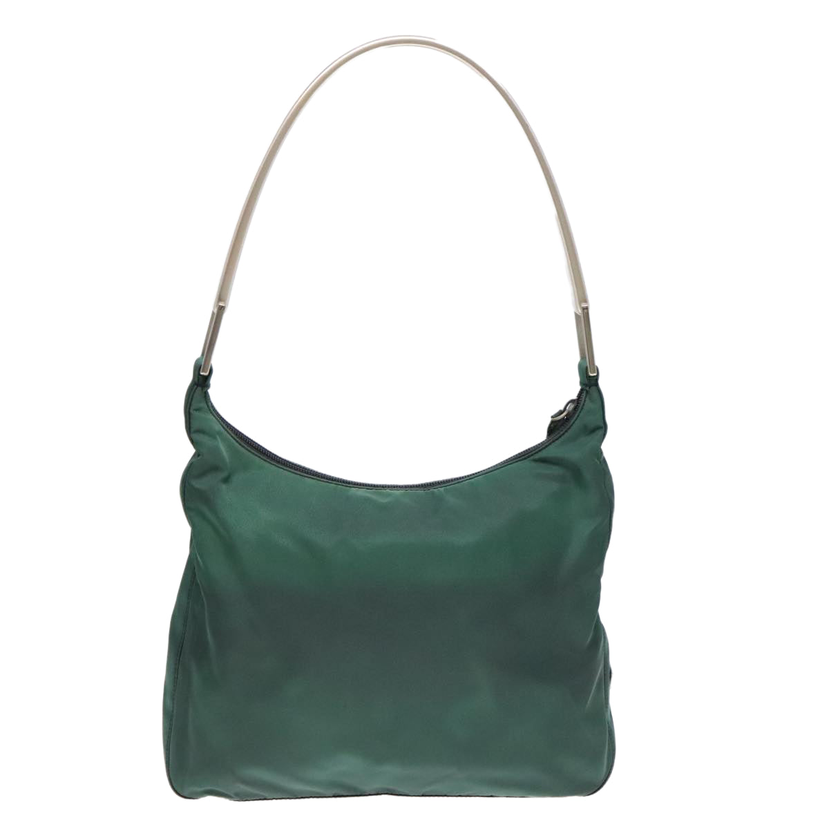 Luxury Prada Shoulder Bag Nylon Green Silver  88222