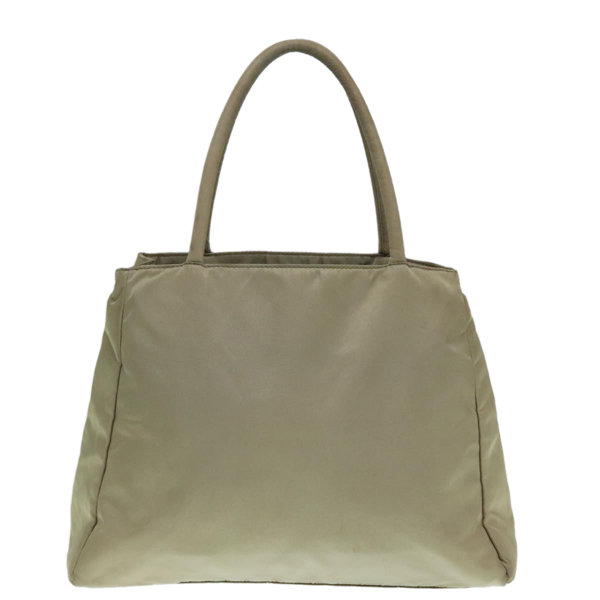 Luxury Prada Tote Bag Nylon Beige Silver  88224