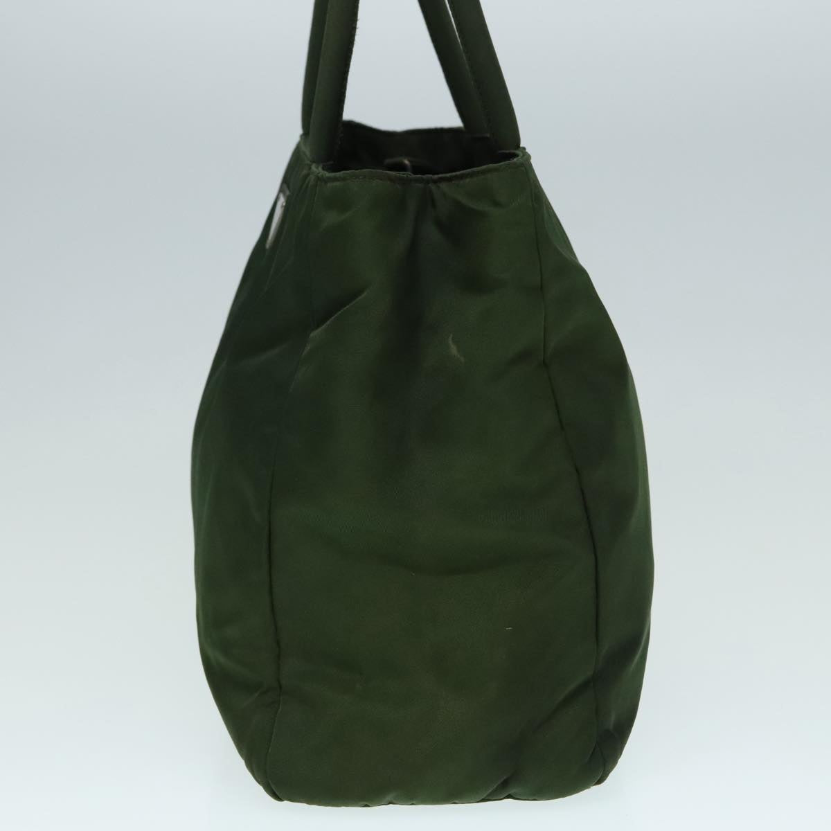 Luxury Prada Hand Bag Nylon Green Silver  88238