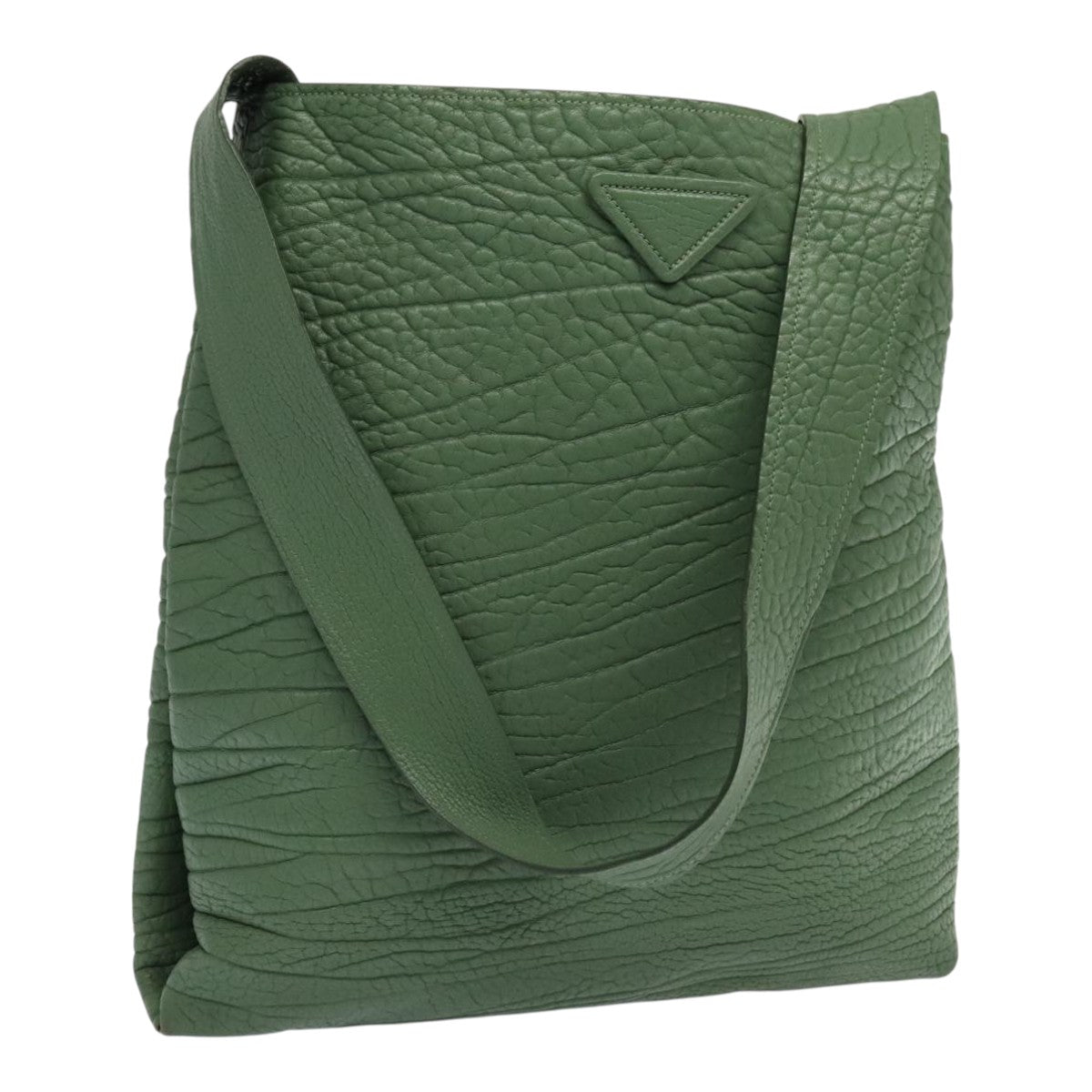 Luxury Prada Shoulder Bag Leather Green  88242S