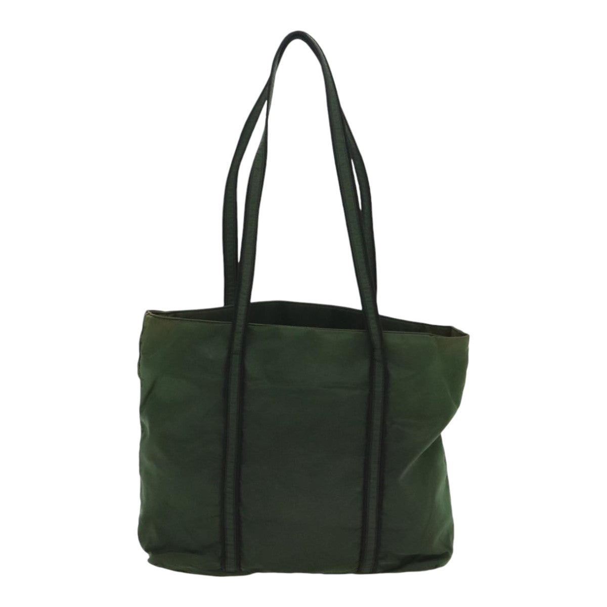 Luxury Prada Tote Bag Nylon Green Silver  88247