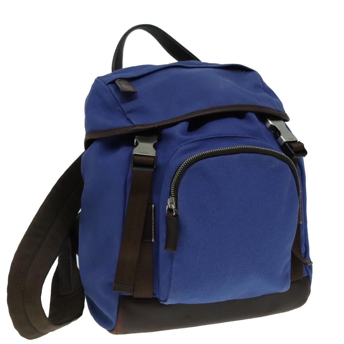 Luxury Prada Backpack Canvas Blue  88293