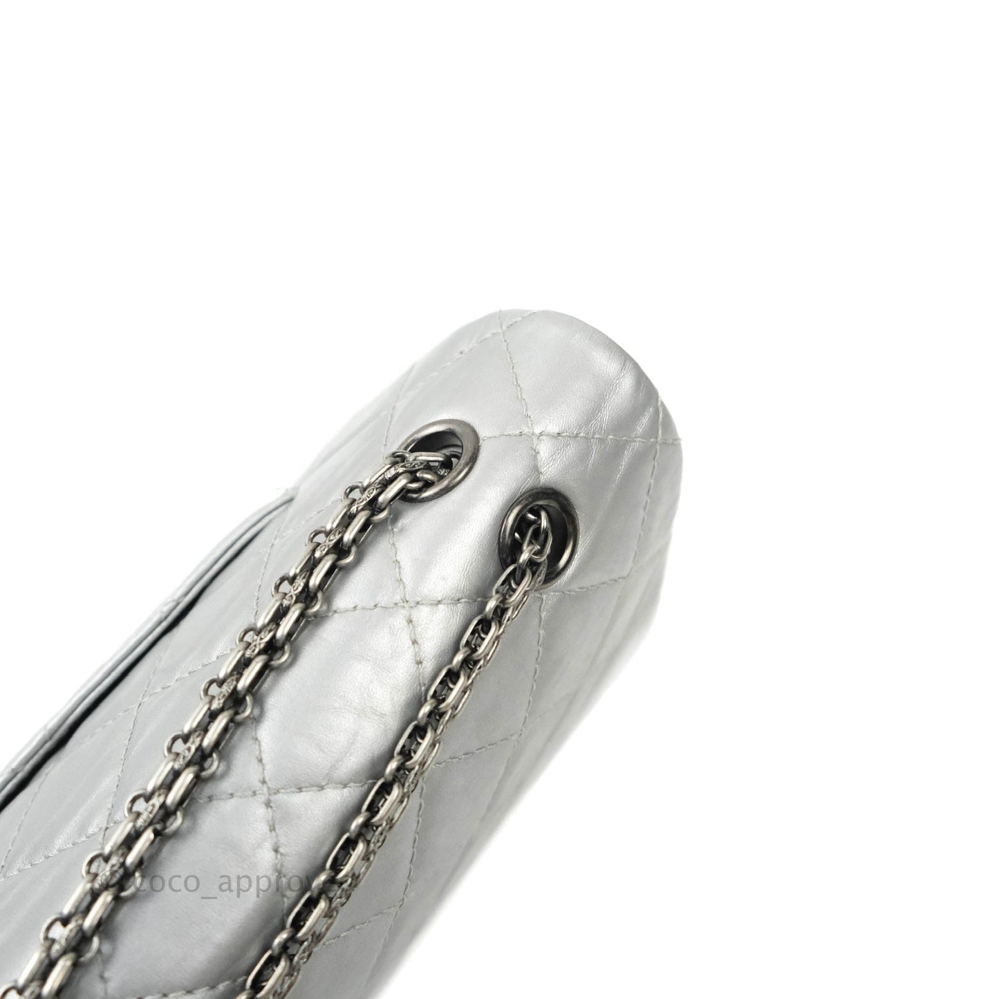 Chanel Reissue 227 Quilted Aged Calfskin Silver Ruthenium Hardware