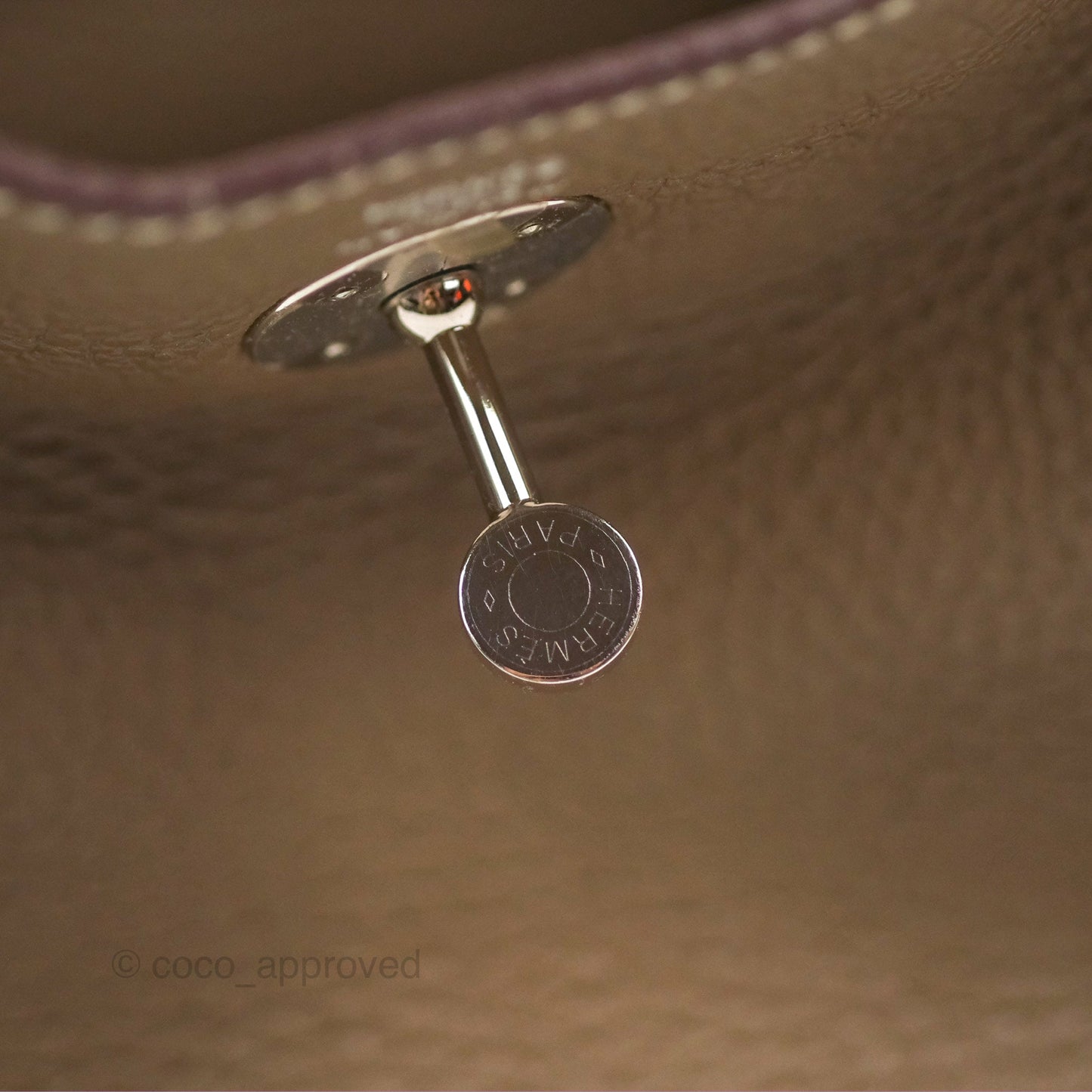 Hermès Lindy 26 Etoupe Clemence Palladium Hardware