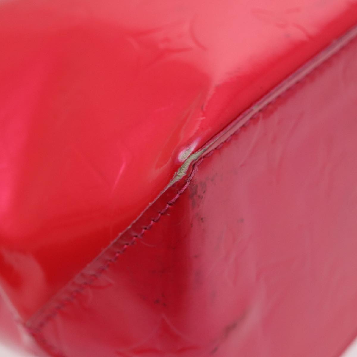 LOUIS VUITTON Monogram Vernis Reade PM Hand Bag Pink Fuchsia M91221 88300