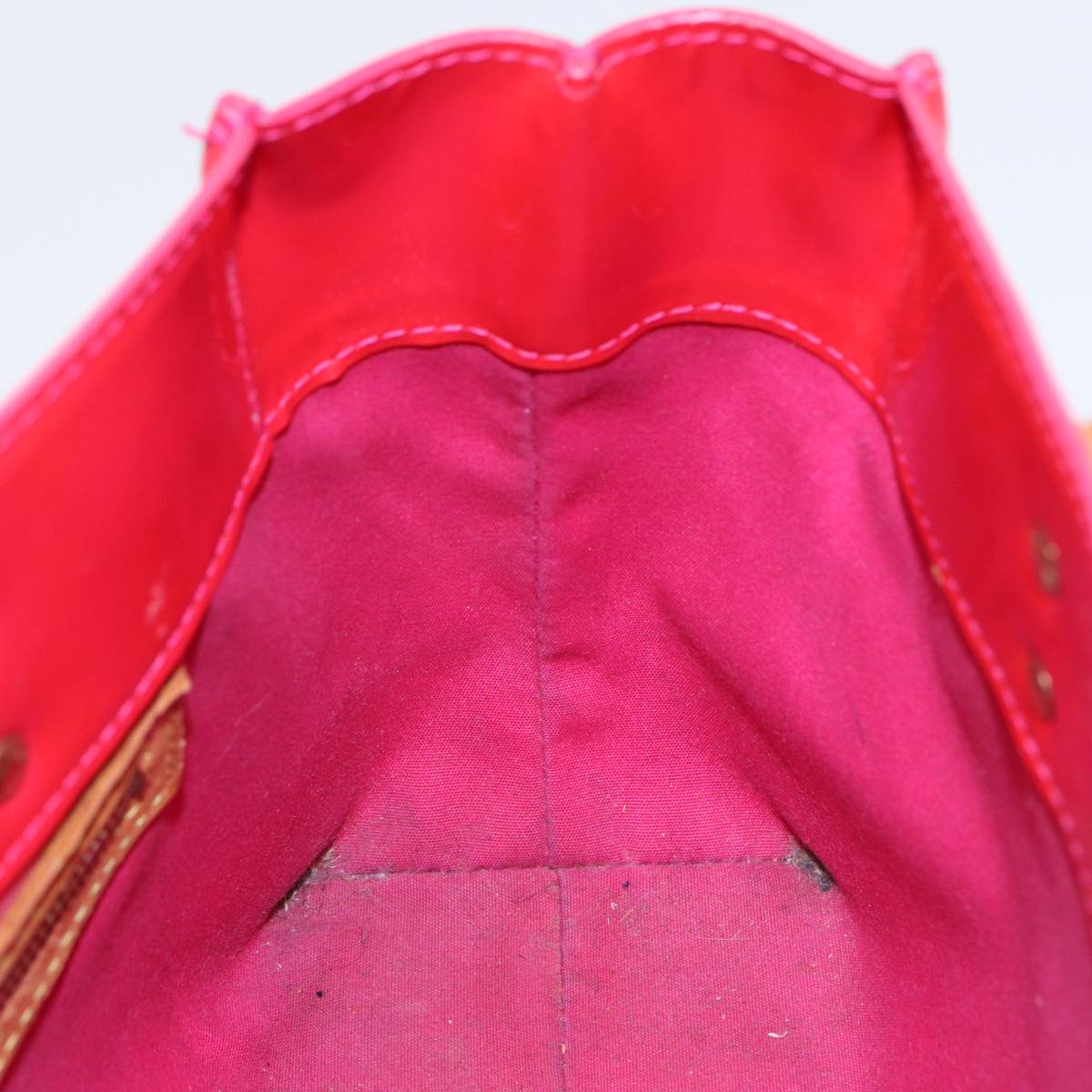 LOUIS VUITTON Monogram Vernis Reade PM Hand Bag Pink Fuchsia M91221 88300