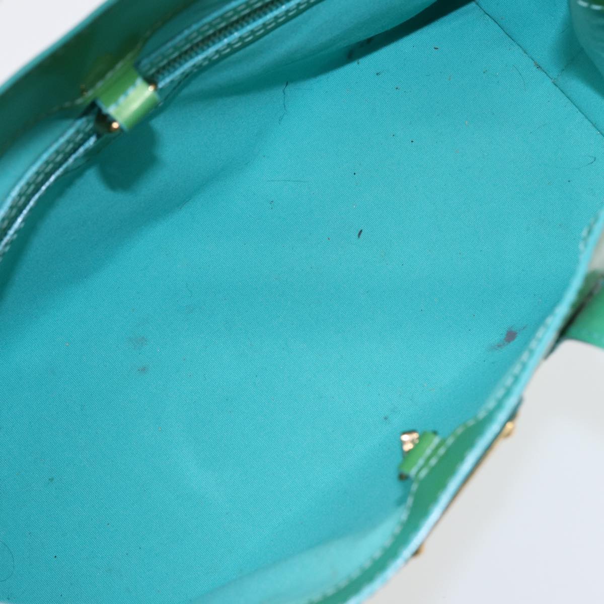 LOUIS VUITTON Monogram Vernis Wilshire PM Bag Blue Lagon M91724 LV 88301
