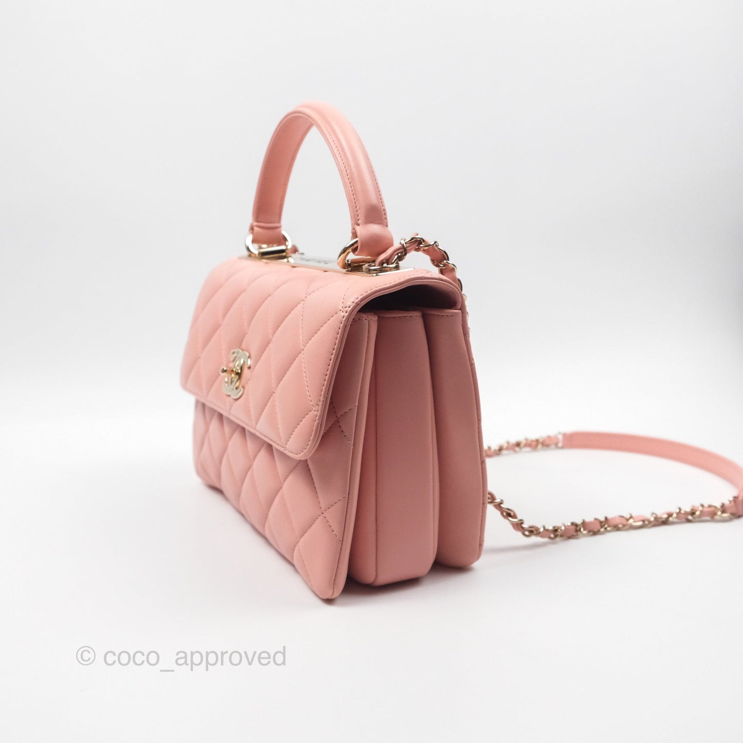 Chanel Small Trendy CC Pink Lambskin Gold Hardware