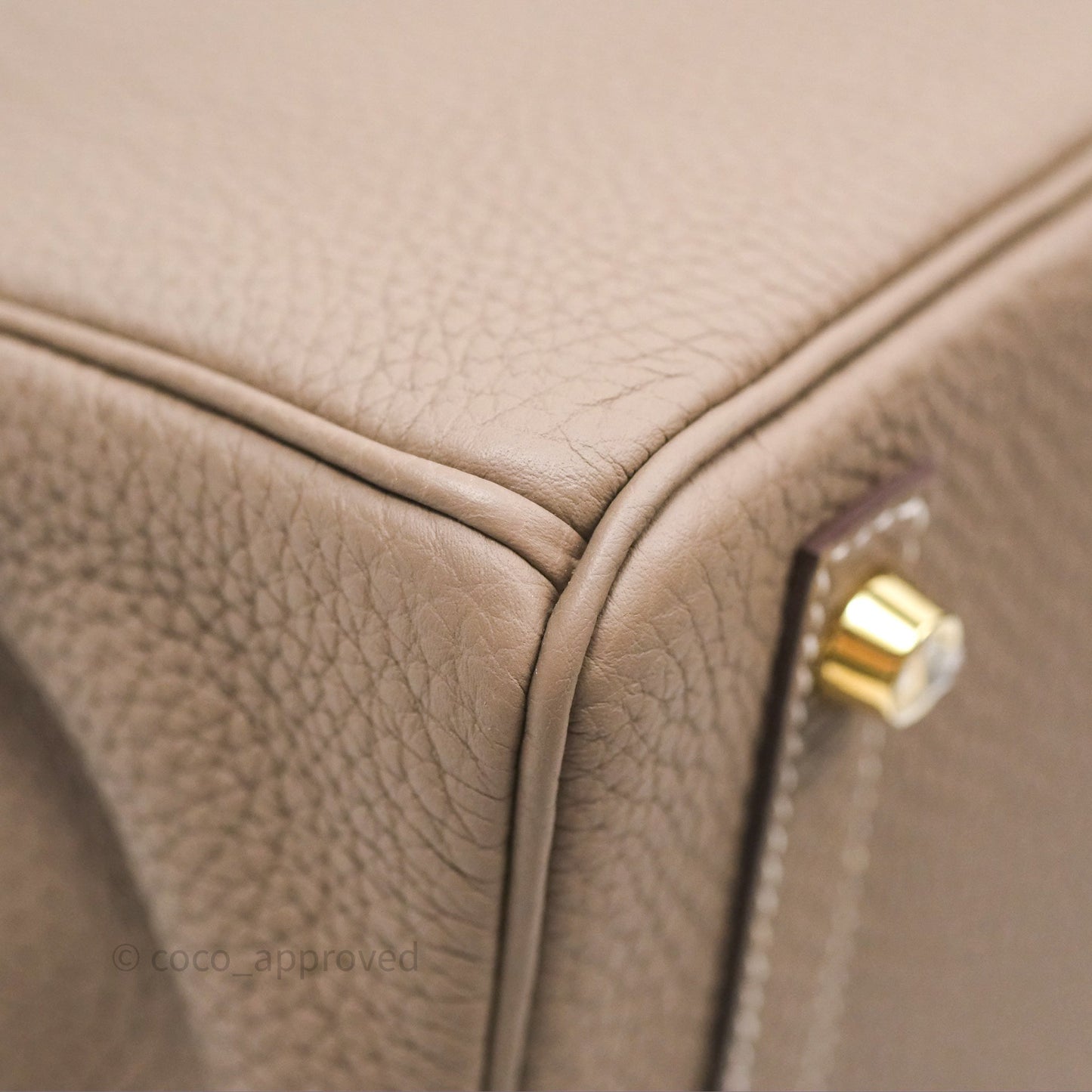 Hermès Birkin 30 Retourne Etoupe 18 Togo Gold Hardware
