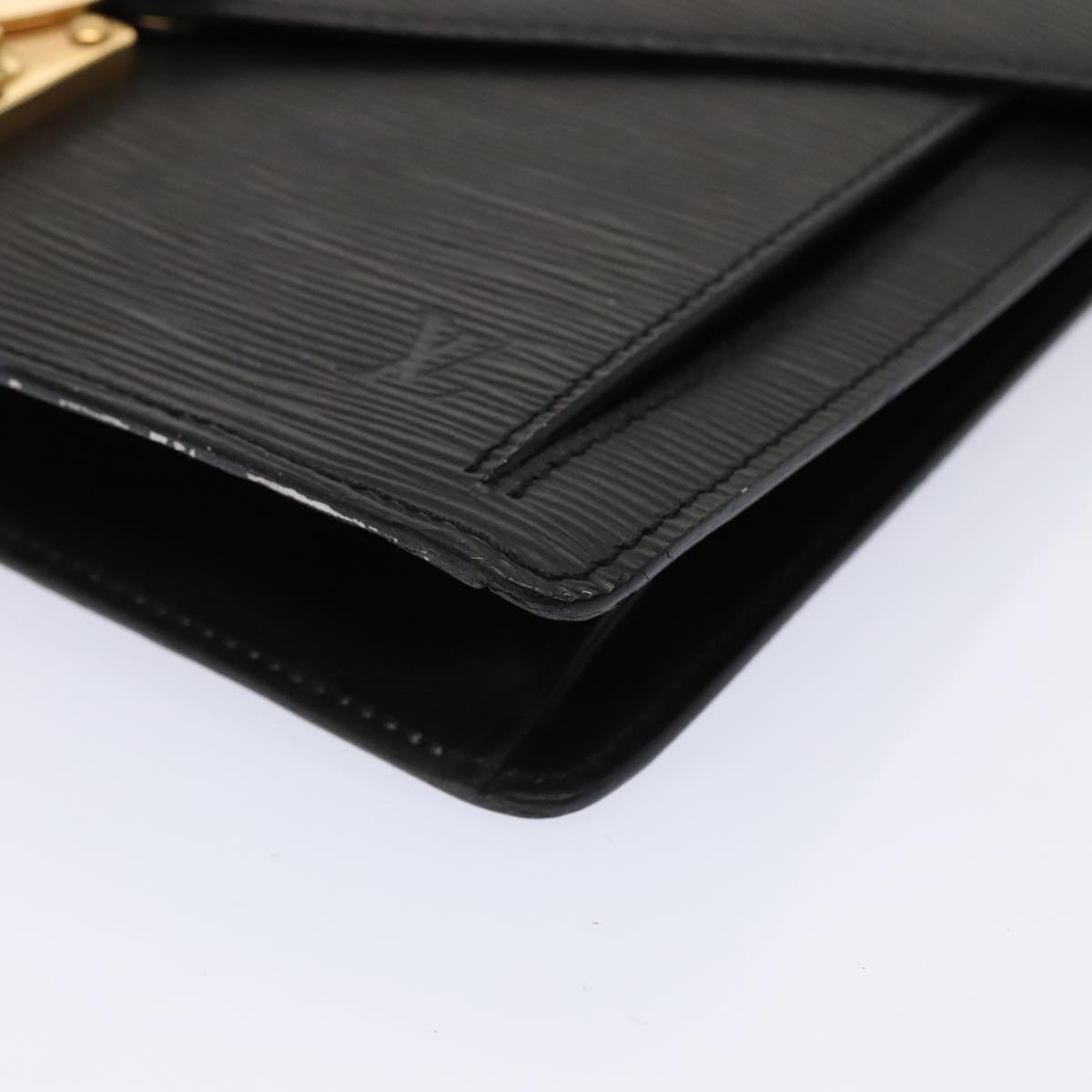 LOUIS VUITTON Epi Serie Dragonne Hand Bag Black Noir M52612 LV 88322