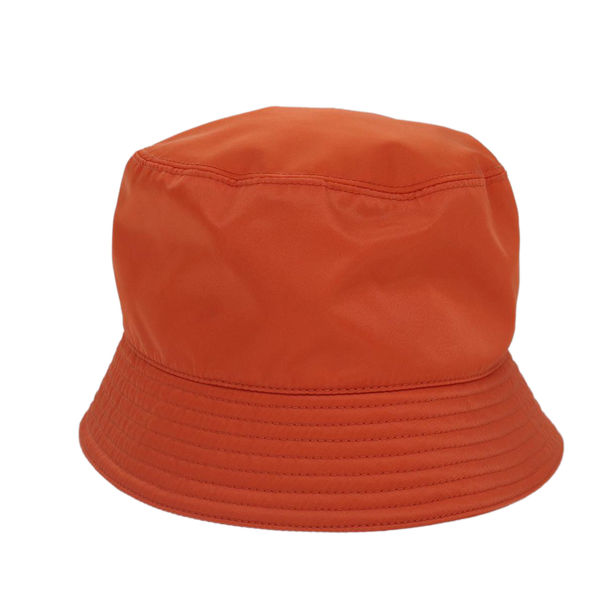 Luxury Prada Bucket Hat Nylon L Orange  88334