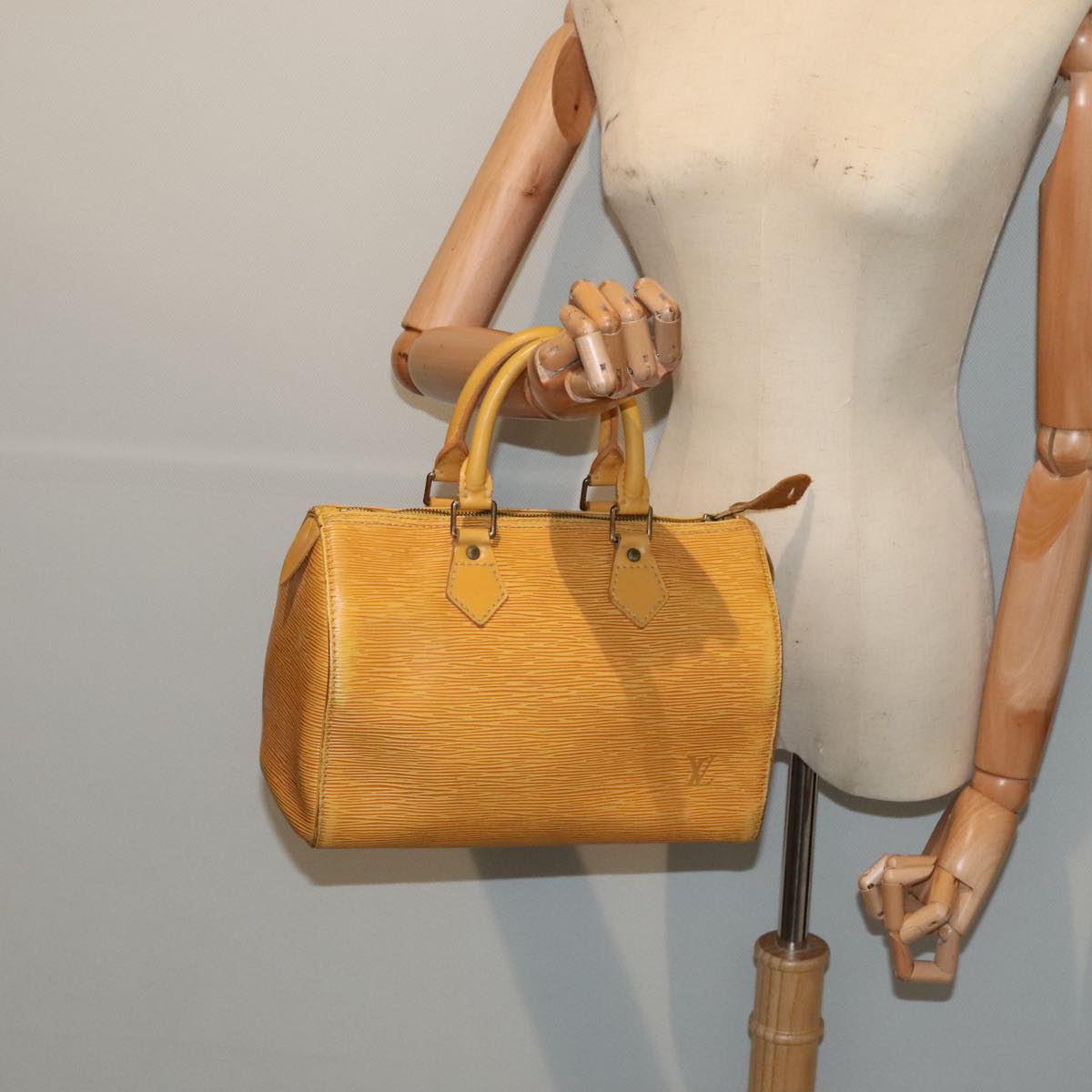 LOUIS VUITTON Epi Speedy 25 Hand Bag Tassili Yellow M43019 LV 88368