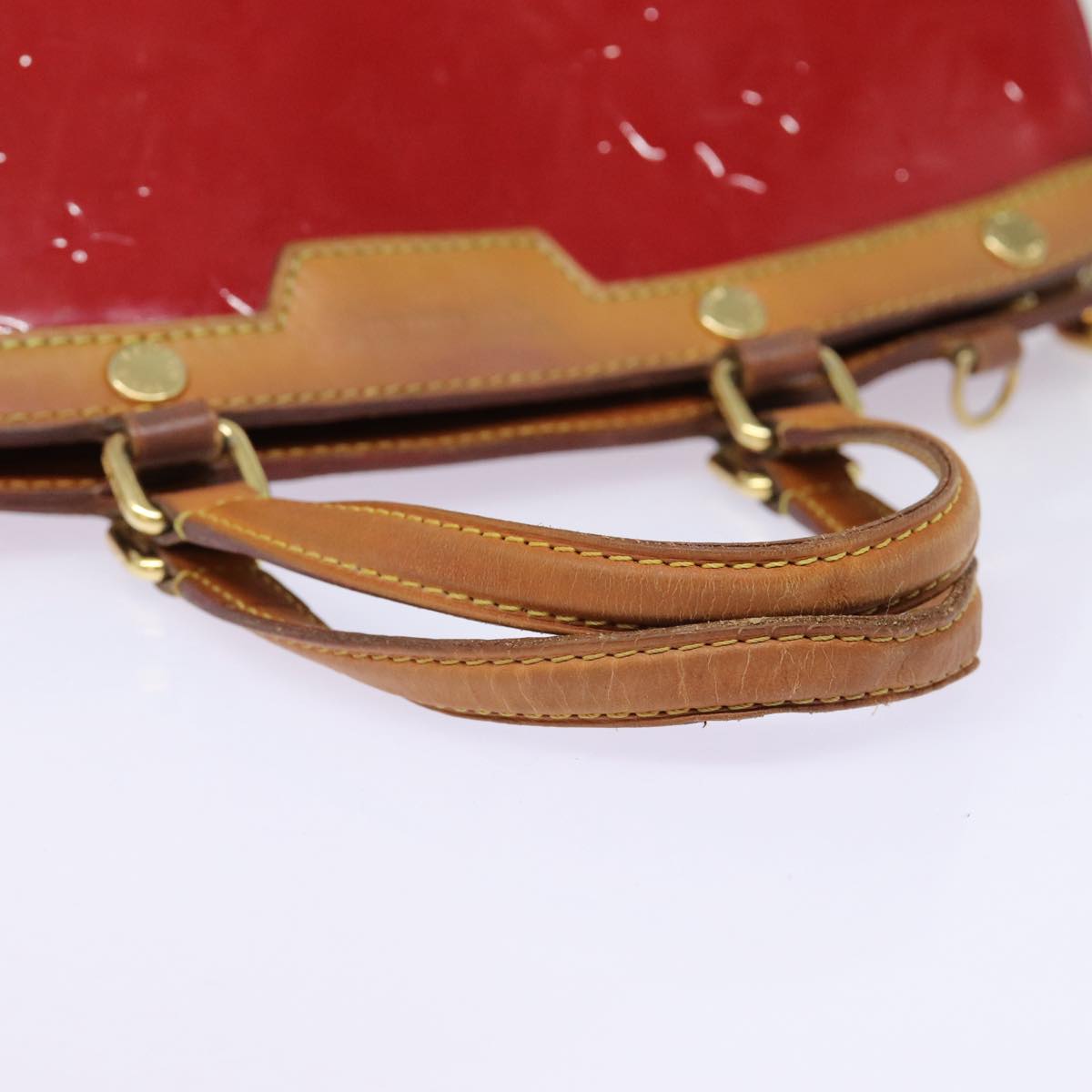 LOUIS VUITTON Vernis Blair MM Hand Bag 2way Rose Andian M91798 LV 88390