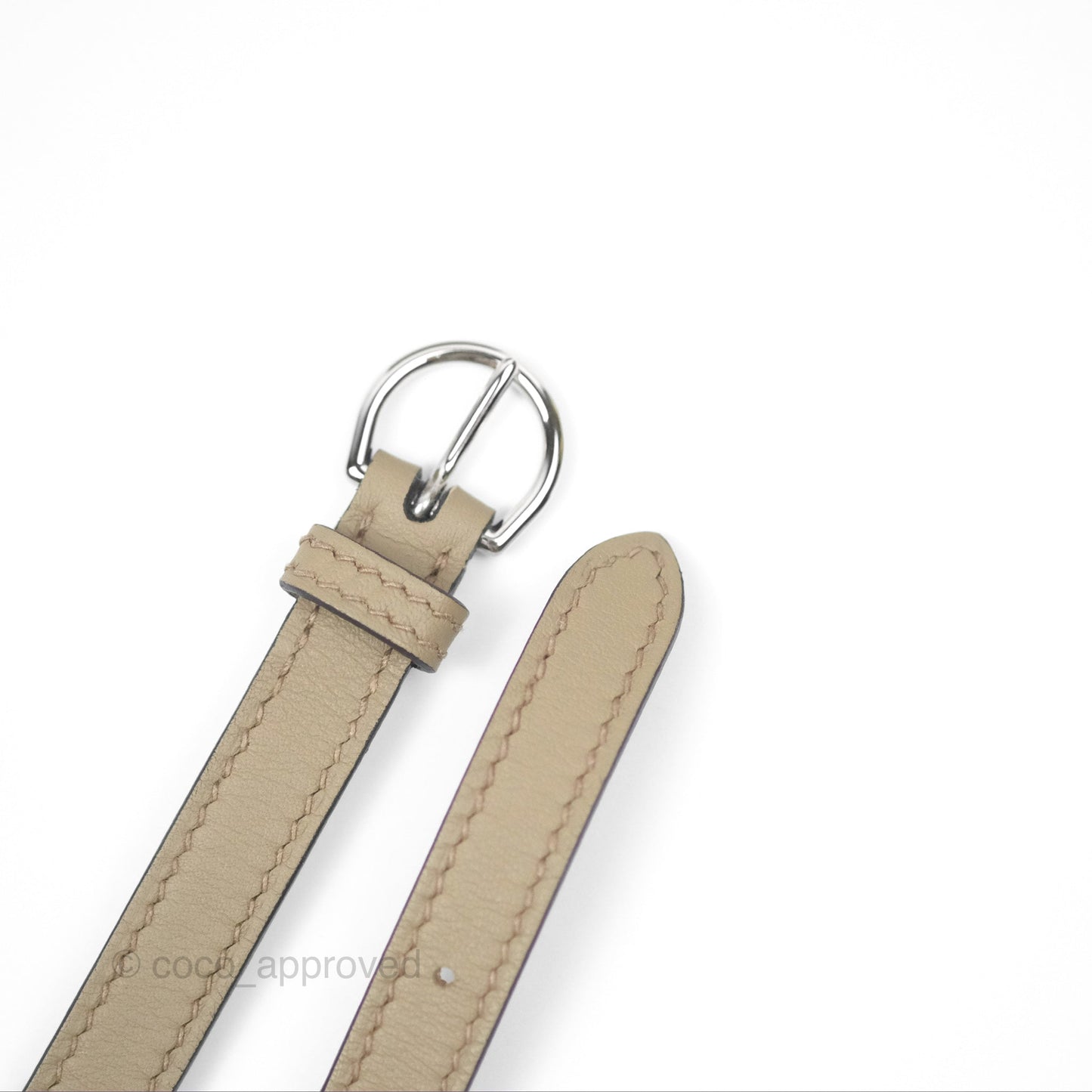 Hermès Kelly Danse II Bag Beige Marfa Palladium Hardware