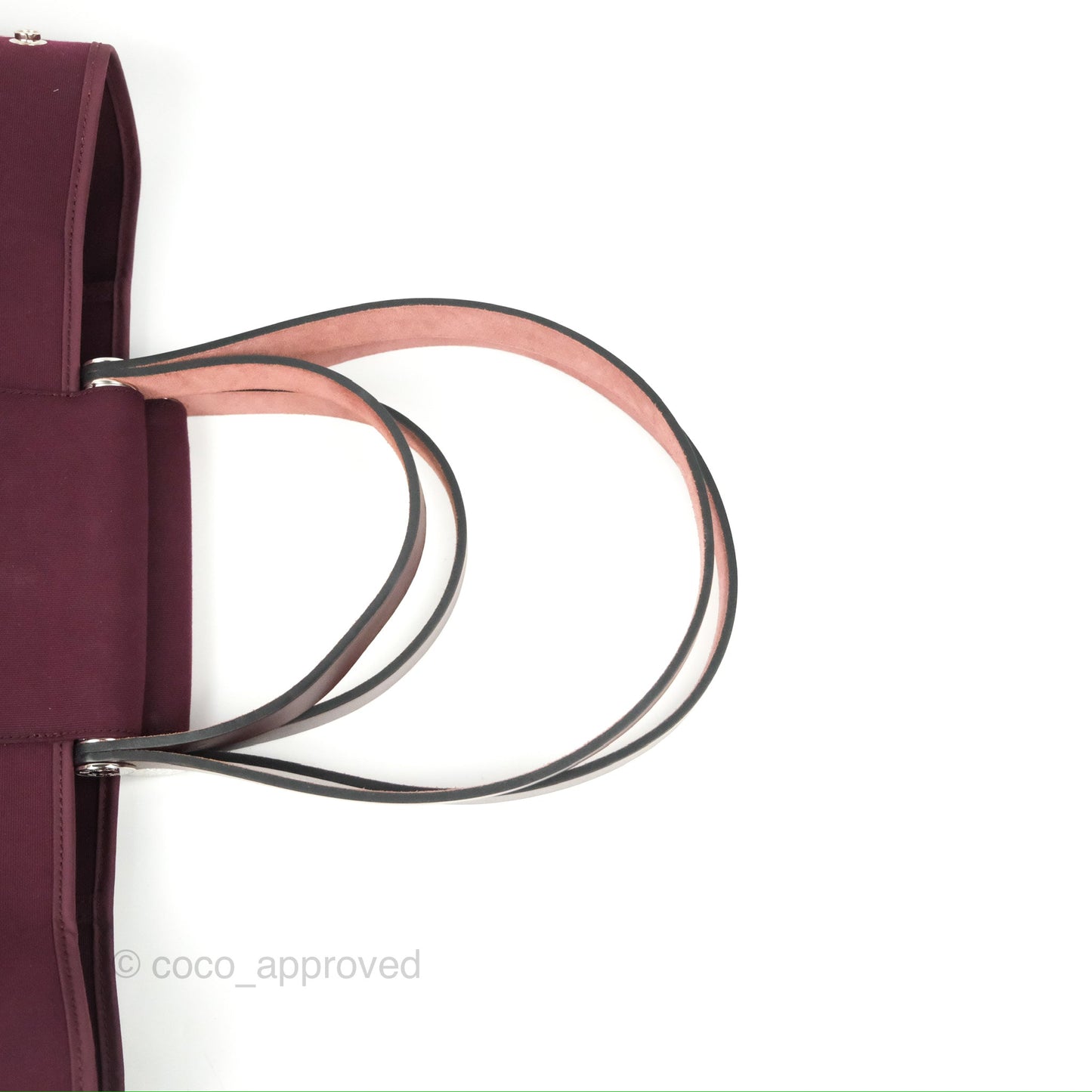 Hermès Cabag Elan Bag Purple Canvas