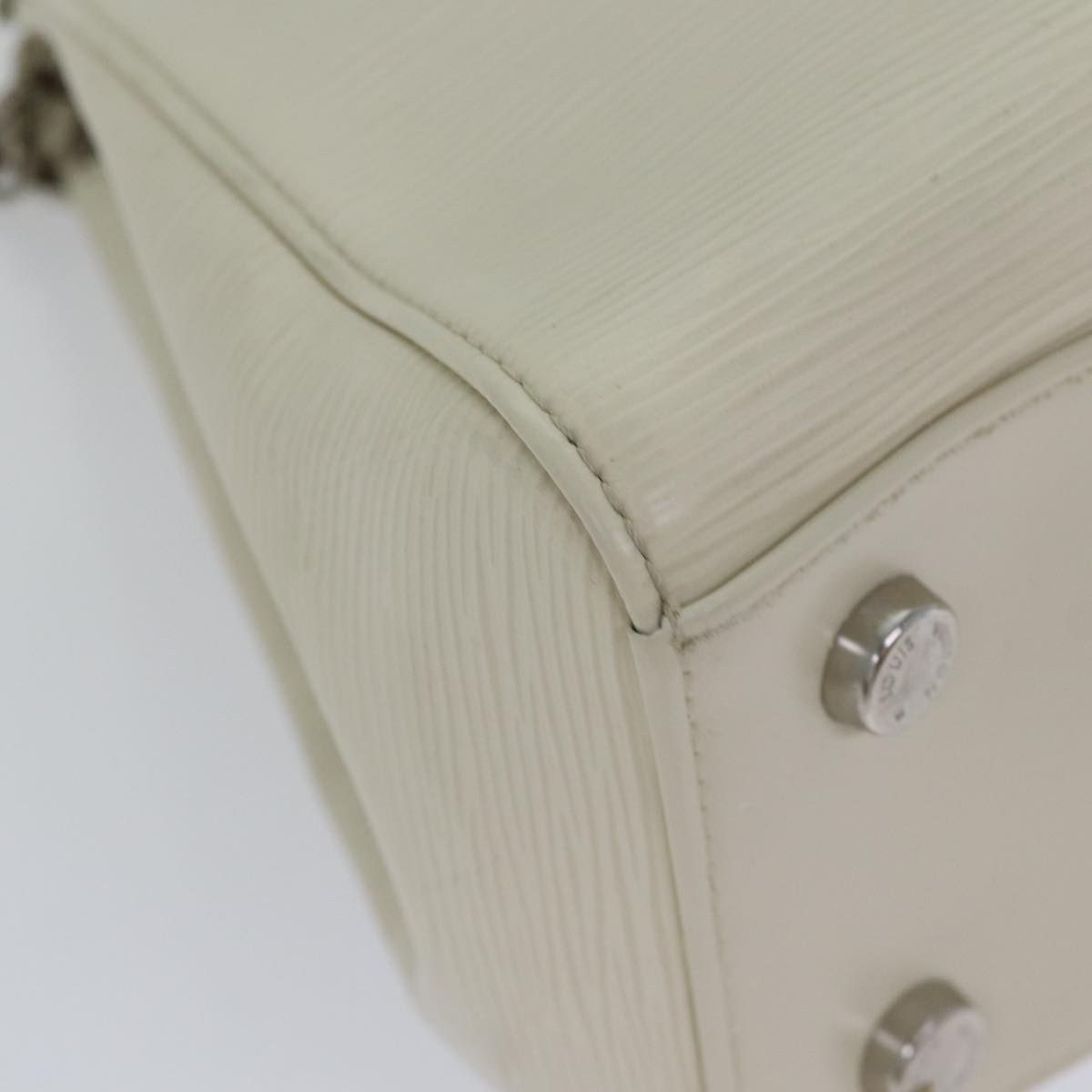 LOUIS VUITTON Epi Blair MM Hand Bag 2way White Yvoire M40330 LV 88431