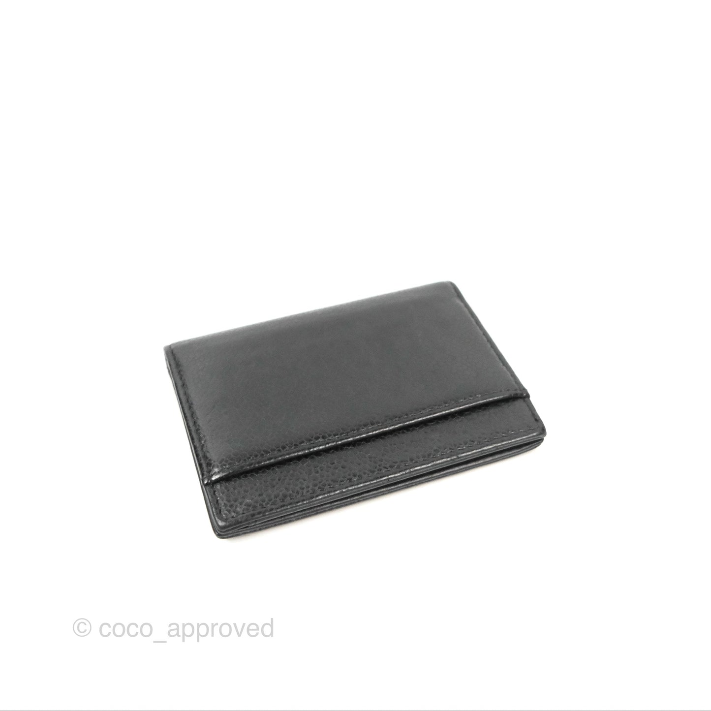 Chanel CC Card Holder Black Caviar