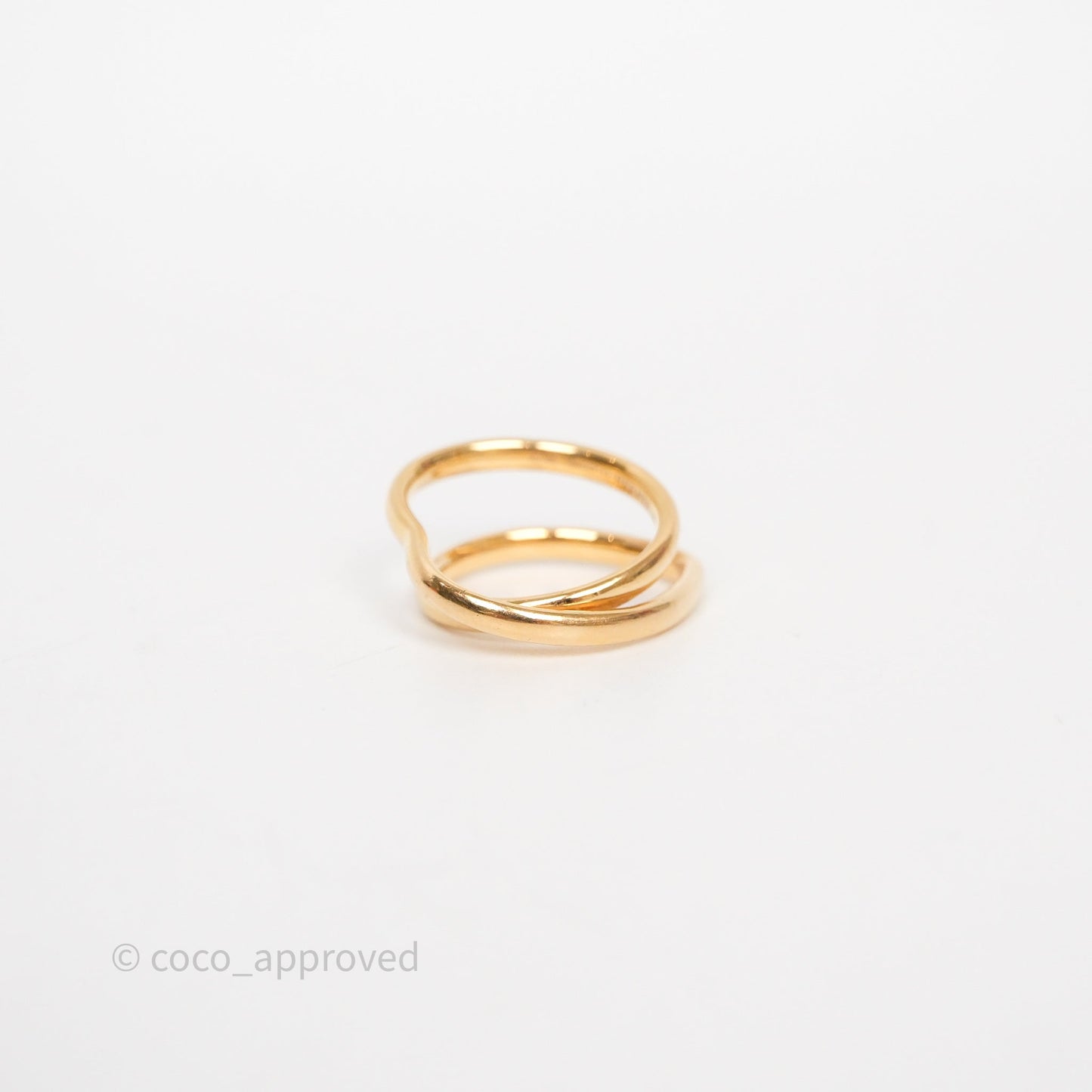 Hermès Vertige Coeur Gold Ring 51MM