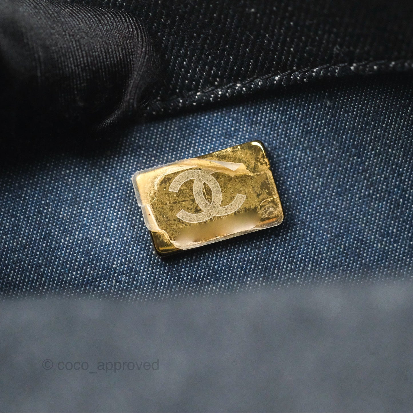 Chanel Medium Funky Town Flap Denim Aged Gold Hardware 22S
