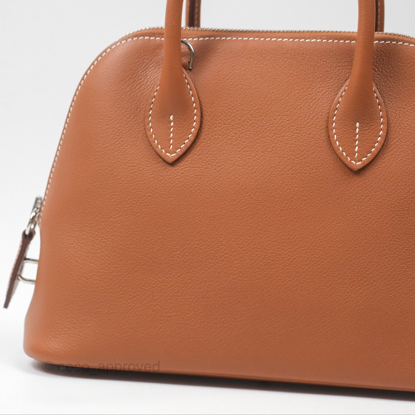 Hermès Bolide 1923 25 Gold 37 Evercolor Palladium Hardware