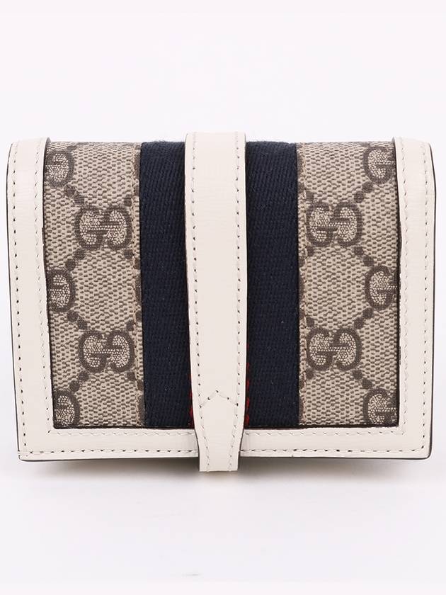 Luxury Gucci Trending 2025 GG gold Jackie 1961 white half wallet 645536