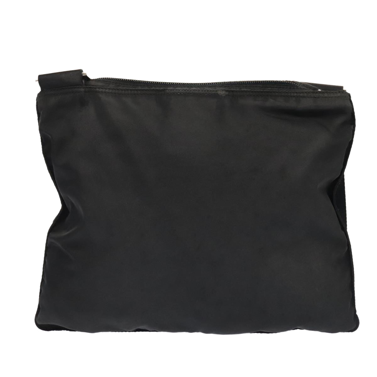 Luxury Prada Shoulder Bag Nylon Black Silver  88495
