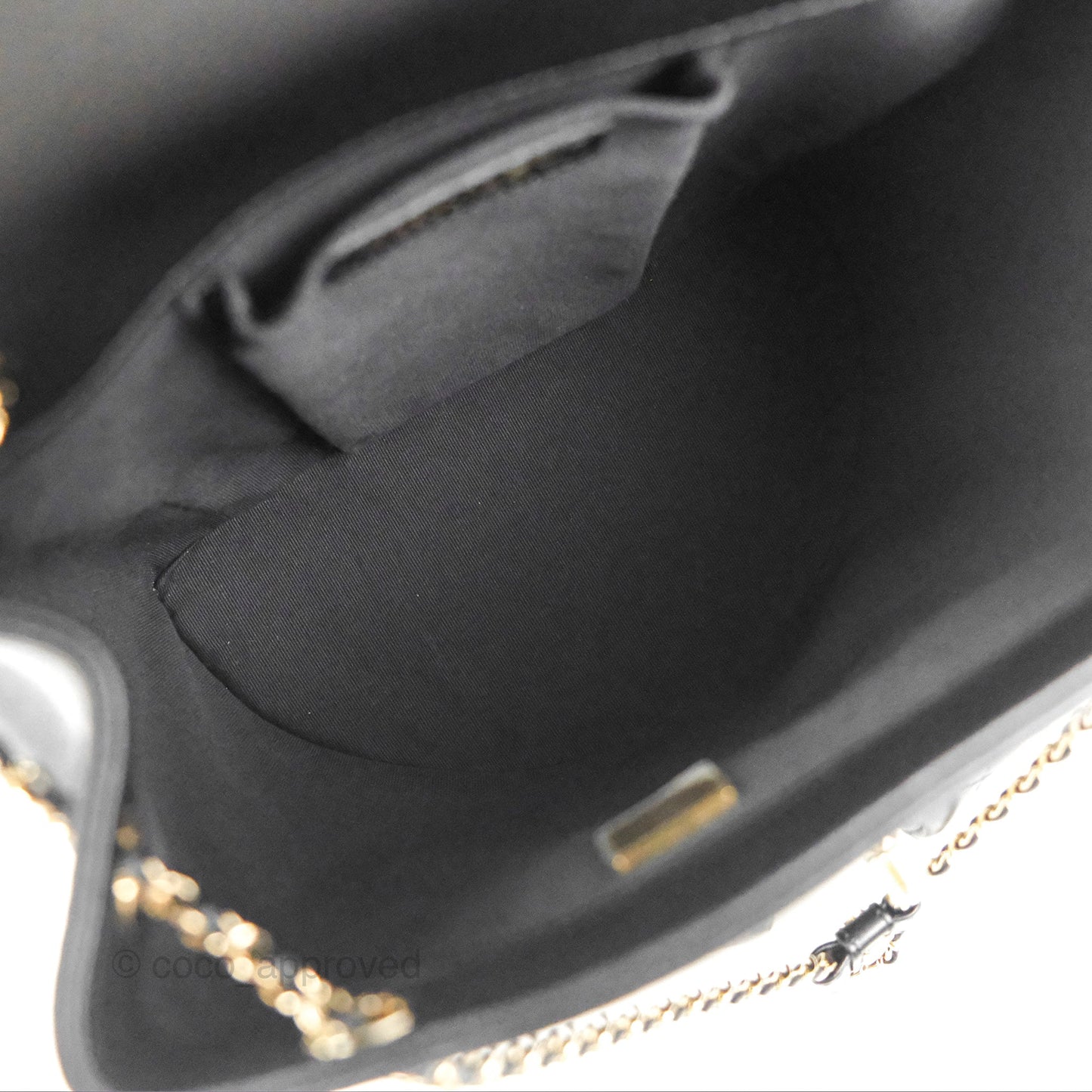 Chanel Duma Backpack Large Black Calfskin Gold Hardware 23P