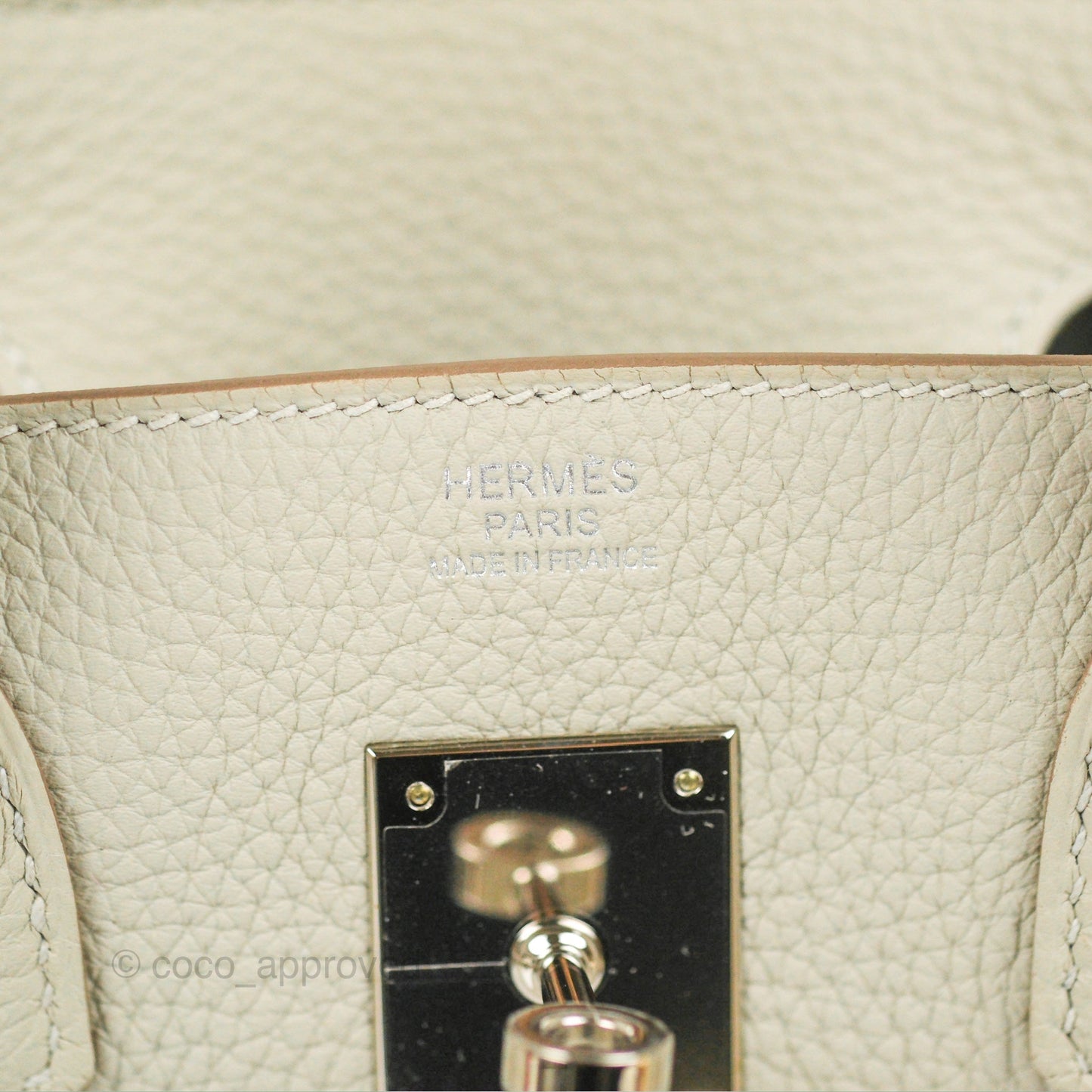 Hermes Birkin 30 Retourne Gris Perle 80 Togo Palladium Hardware