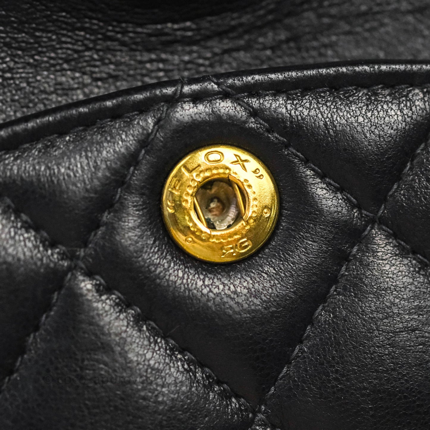 Chanel Classic Vintage Small S/M Flap Black Lambskin 24K Gold Hardware