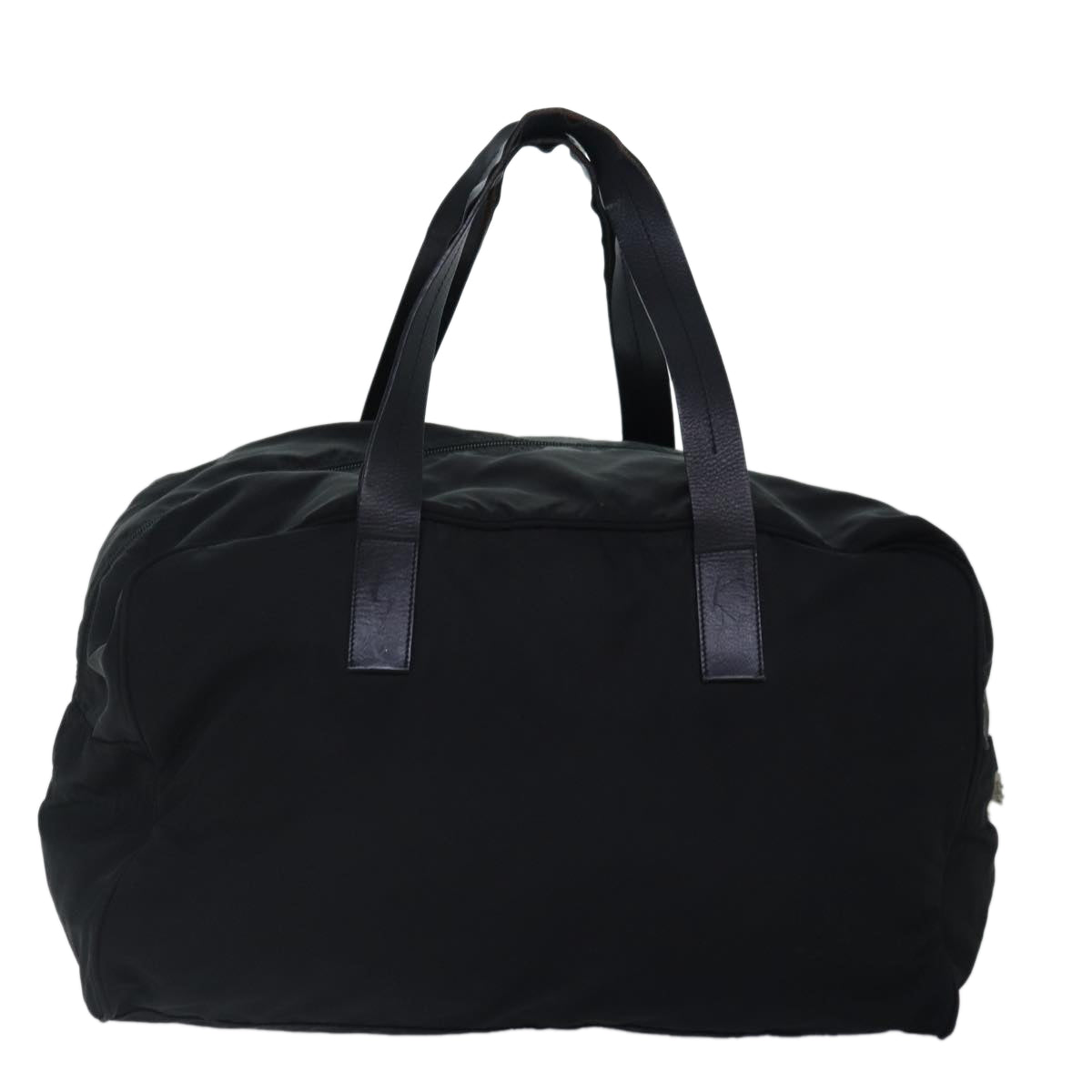 Luxury Prada Boston Bag Nylon Black Silver  88528