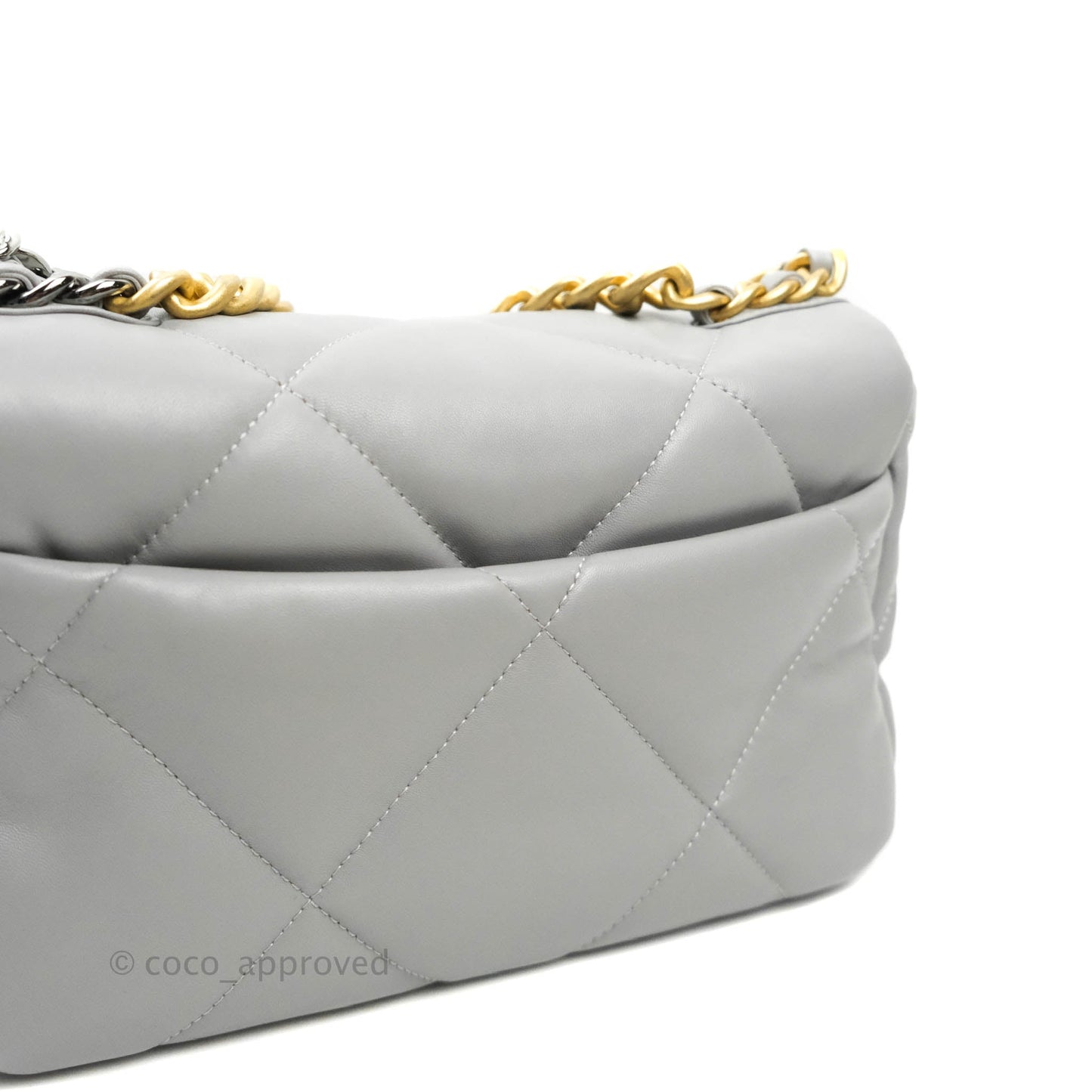 Chanel 19 Small Grey Mixed Hardware 21B