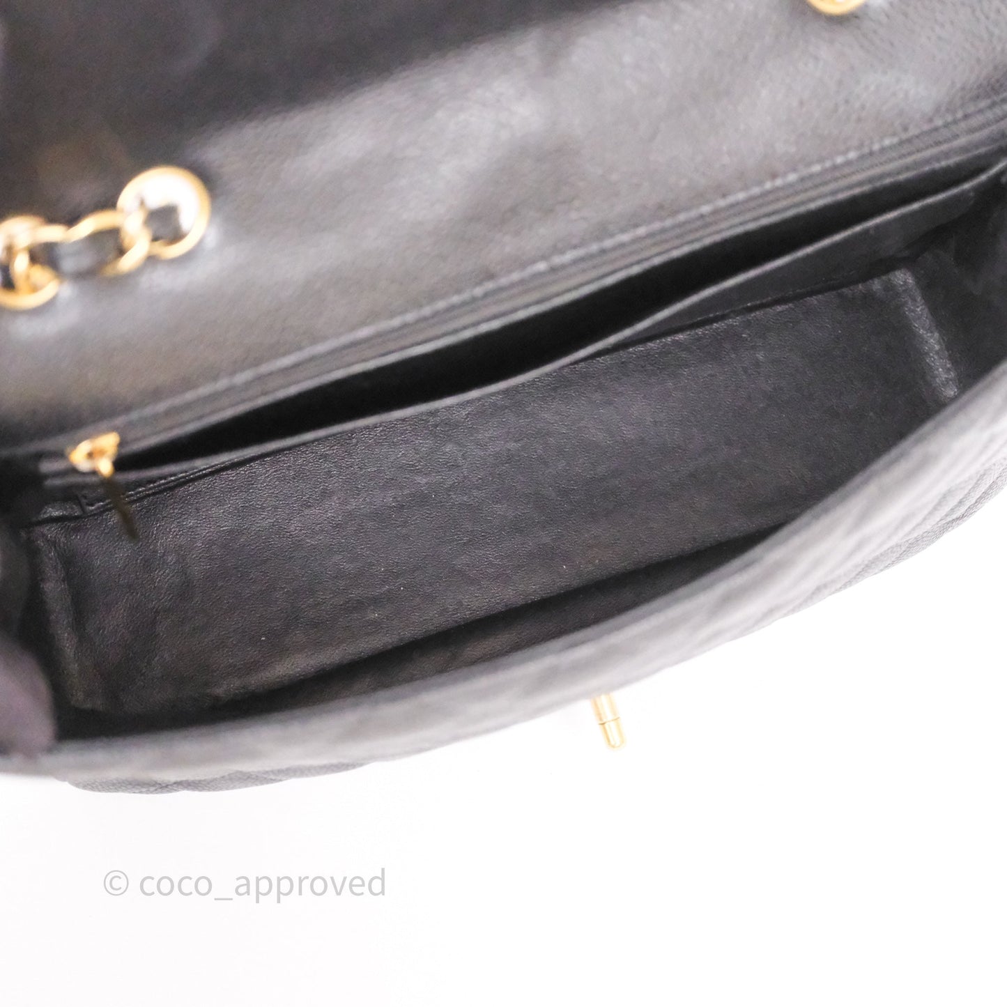 Chanel Jumbo Single Flap Black Caviar Gold Hardware⁣⁣