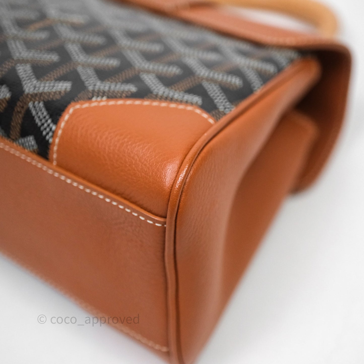 Goyard Saïgon Mini Bag Tan Goyardine Canvas/Chevroches Calfskin