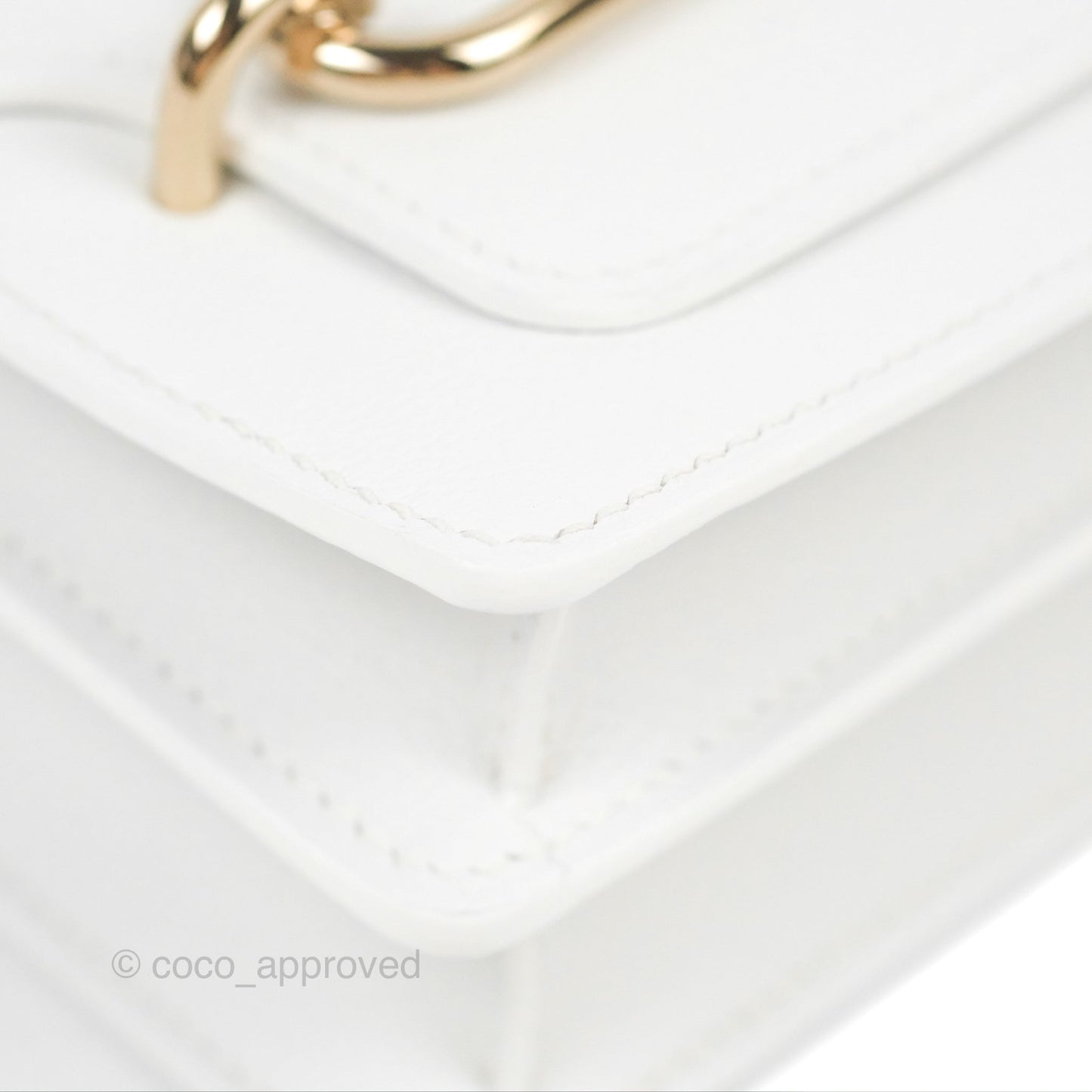 Hermès Roulis Mini 18 New White Evercolor Permabrass Hardware