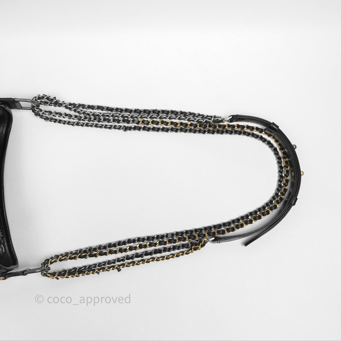 Chanel Small Gabrielle Hobo Quilted Black Aged Calfskin