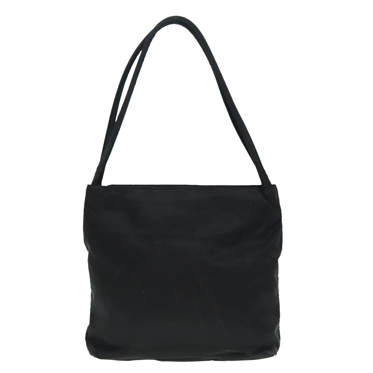 Luxury Prada Hand Bag Nylon Black Silver  88677