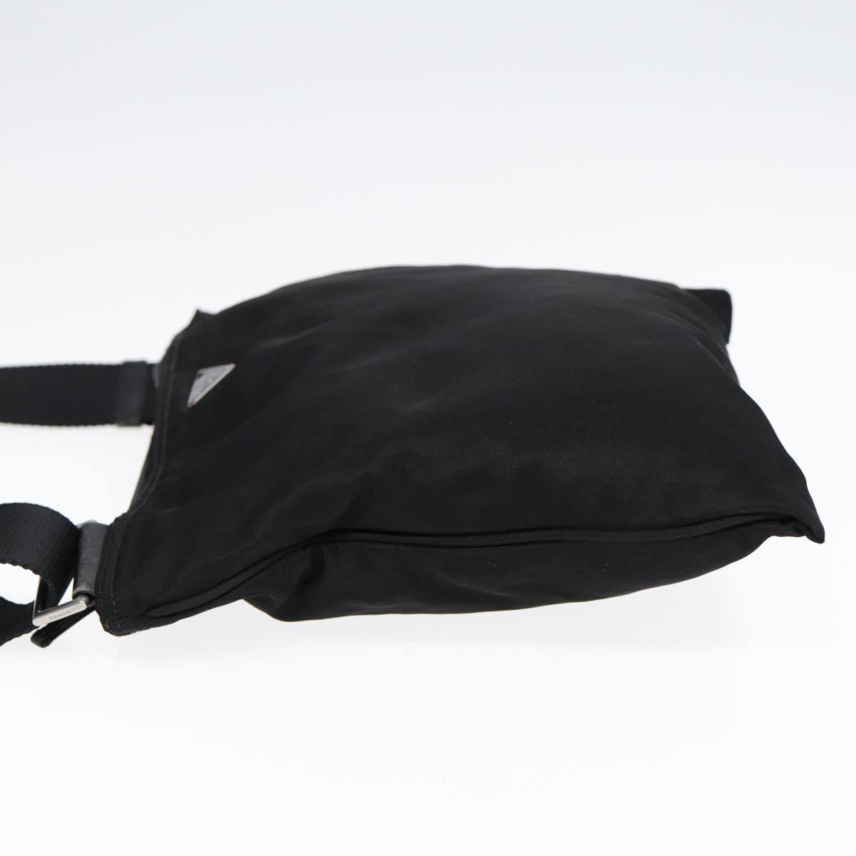 Luxury Prada Shoulder Bag Nylon Black Silver  88678