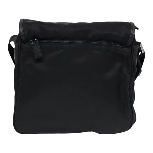 Luxury Prada Shoulder Bag Nylon Black Silver  88683