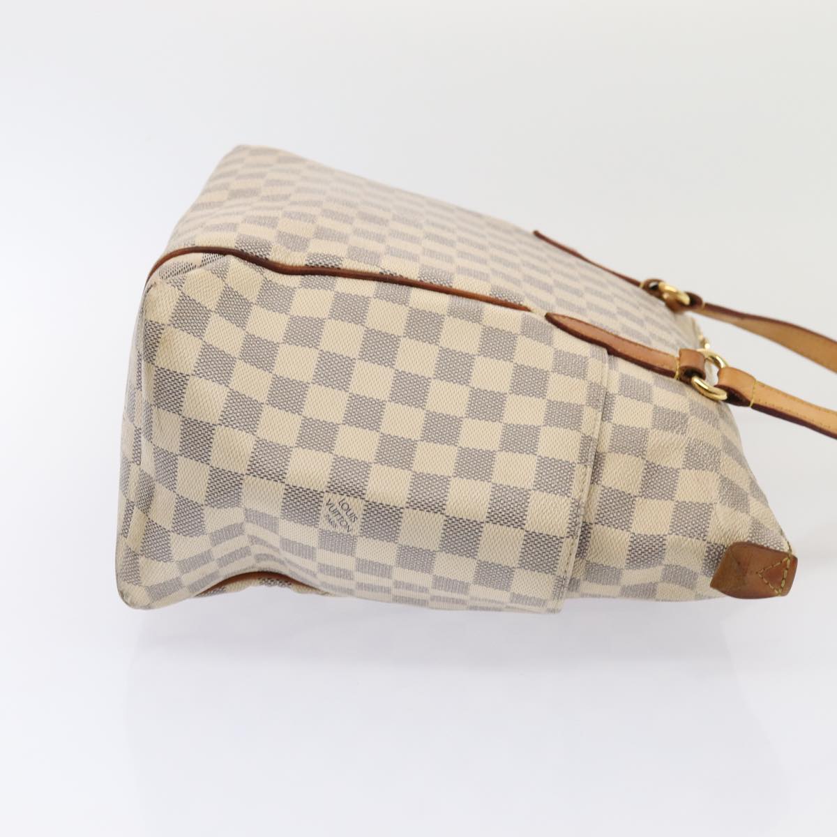 LOUIS VUITTON Damier Azur Totally PM Tote Bag N41280 LV 88688