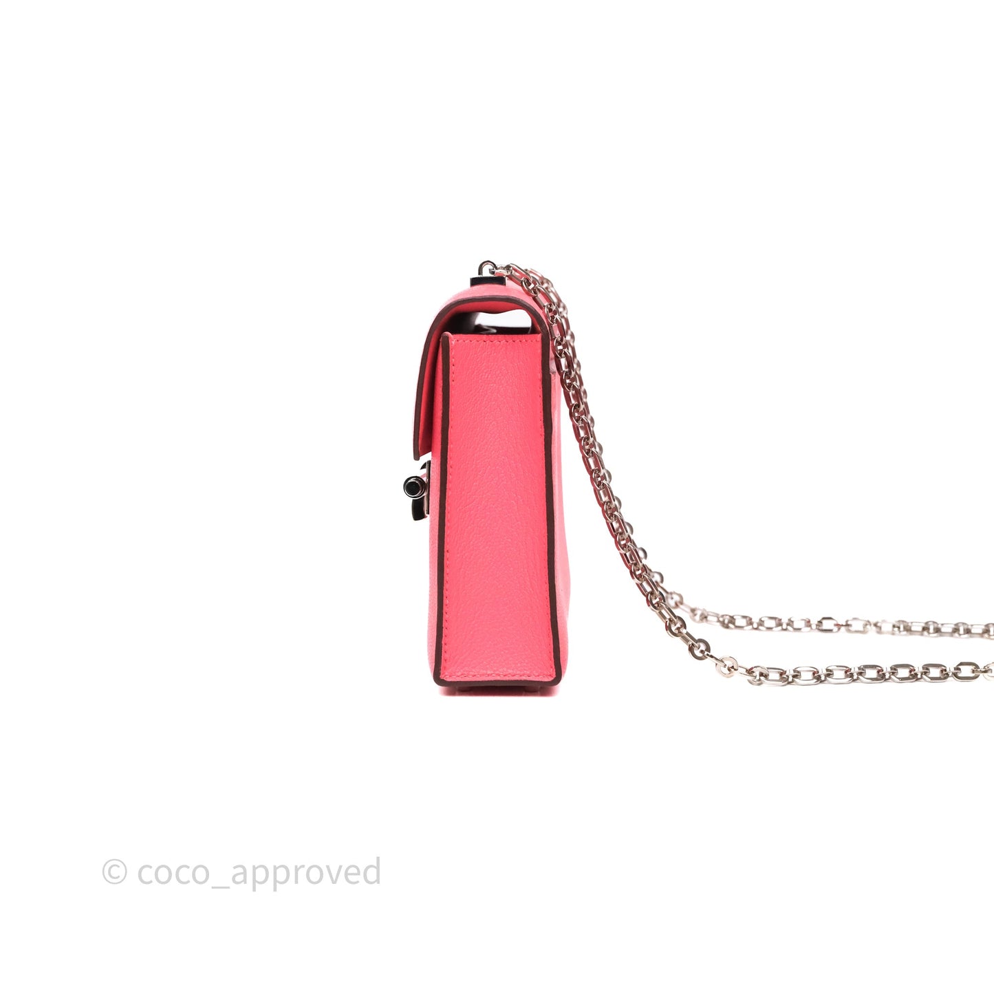 Hermès Mini Verrou Chaine Bag Rose Lipstick U5 Chevre Mysore Palladium Hardware
