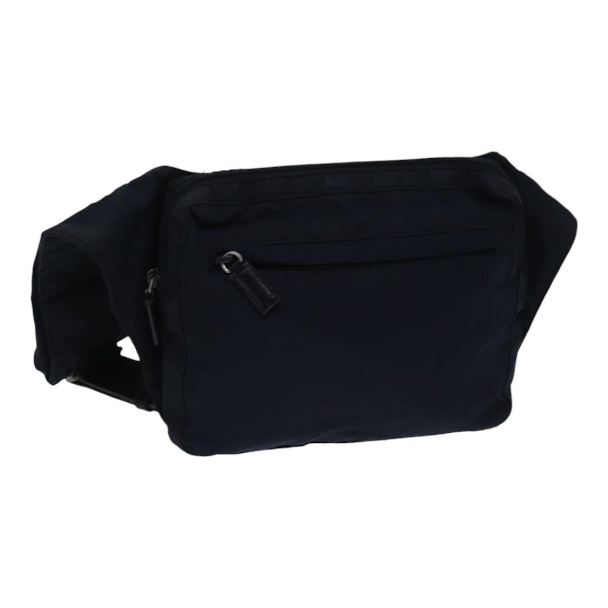 Luxury Prada Body Bag Nylon Navy Silver  88720