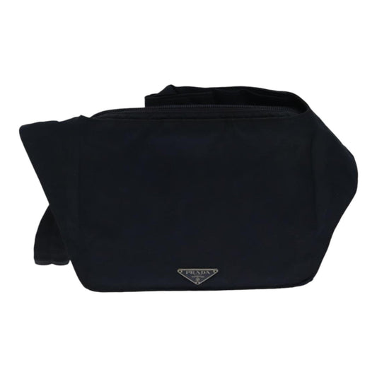 Luxury Prada Body Bag Nylon Navy Silver  88720